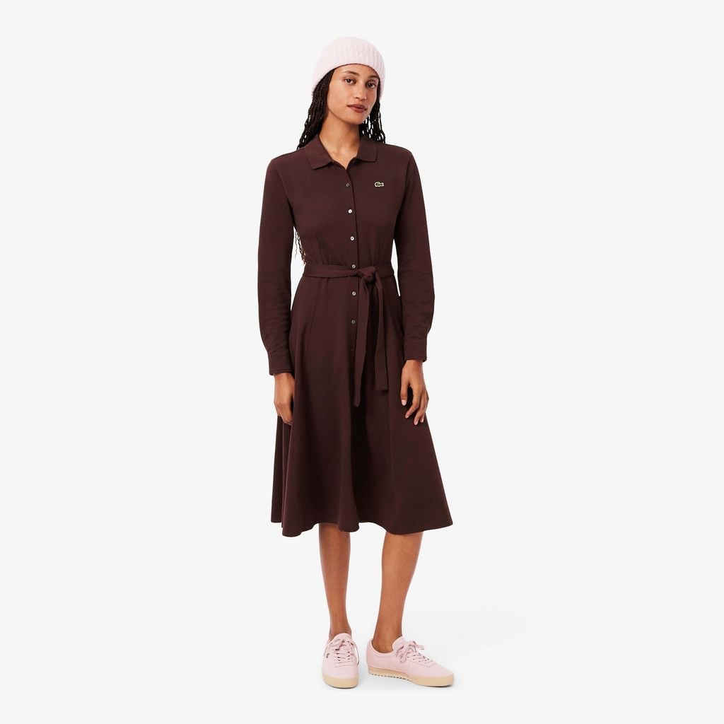 Đầm Lacoste Nữ Petit Piqué Có Thắt Lưng