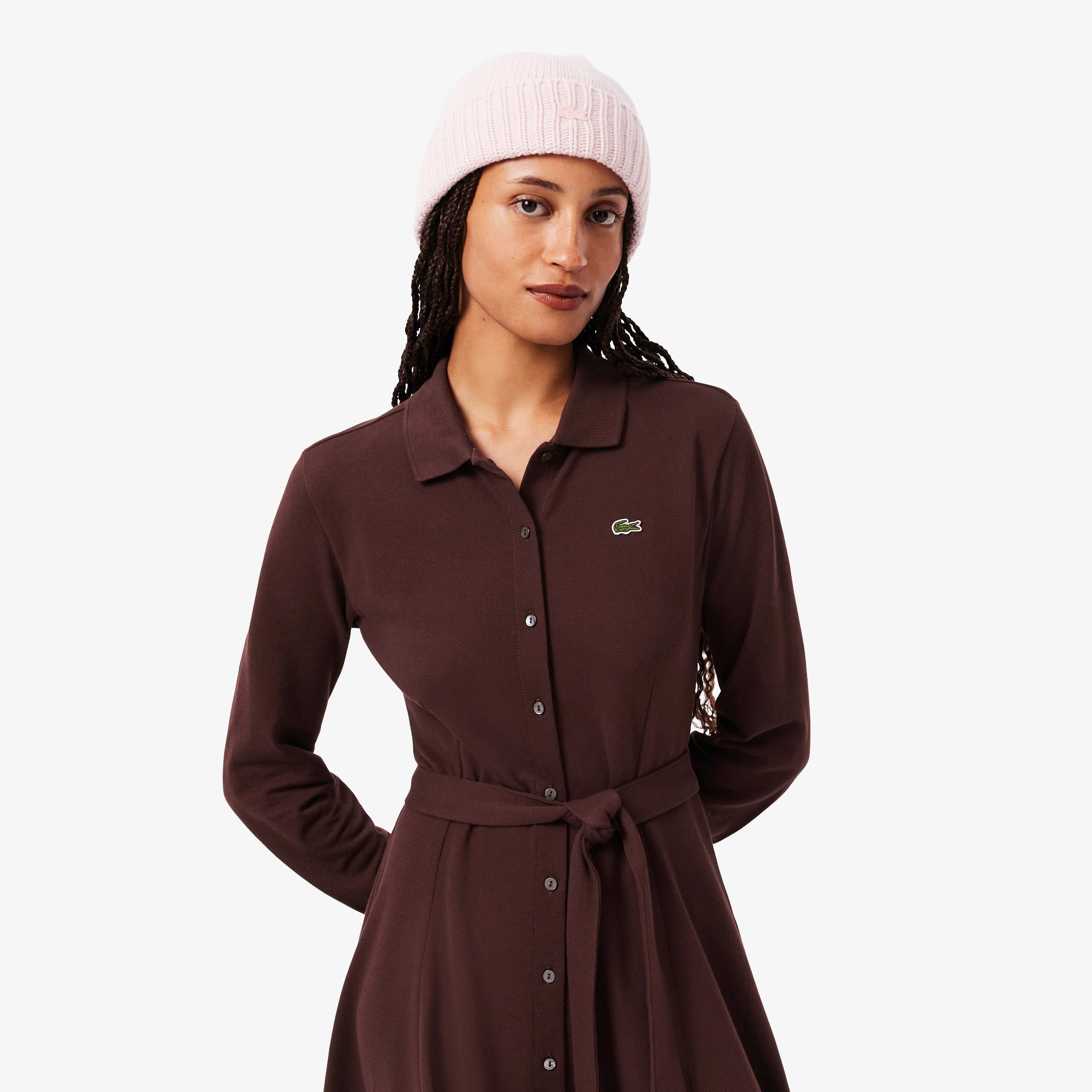 Đầm Lacoste Nữ Petit Piqué Có Thắt Lưng