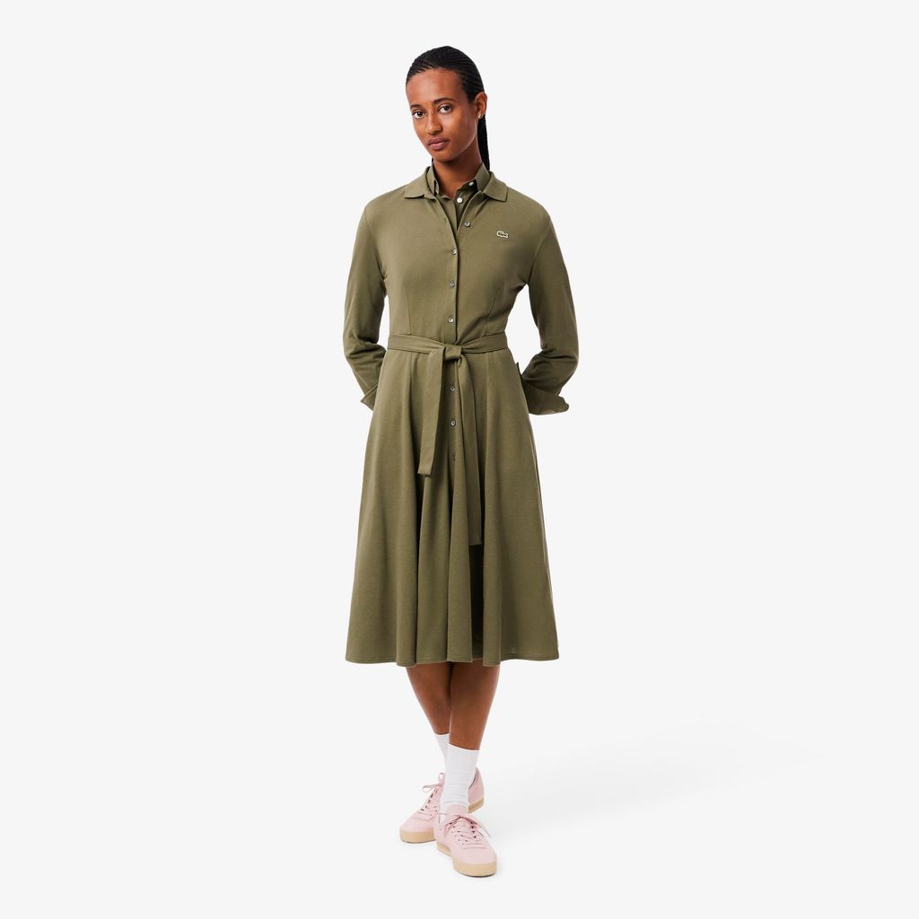 Đầm Lacoste Nữ Petit Piqué Có Thắt Lưng
