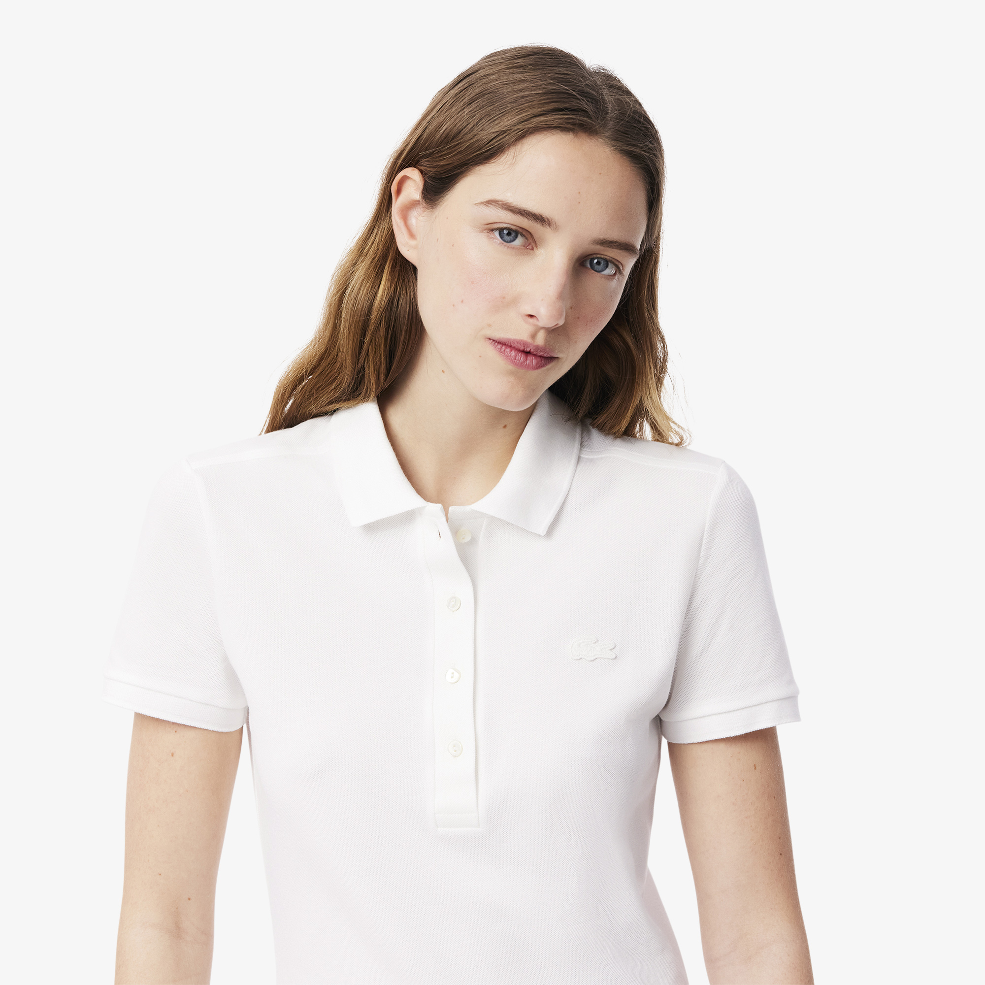 Đầm Polo Lacoste Nữ Piqué Ôm Dáng Co Dãn
