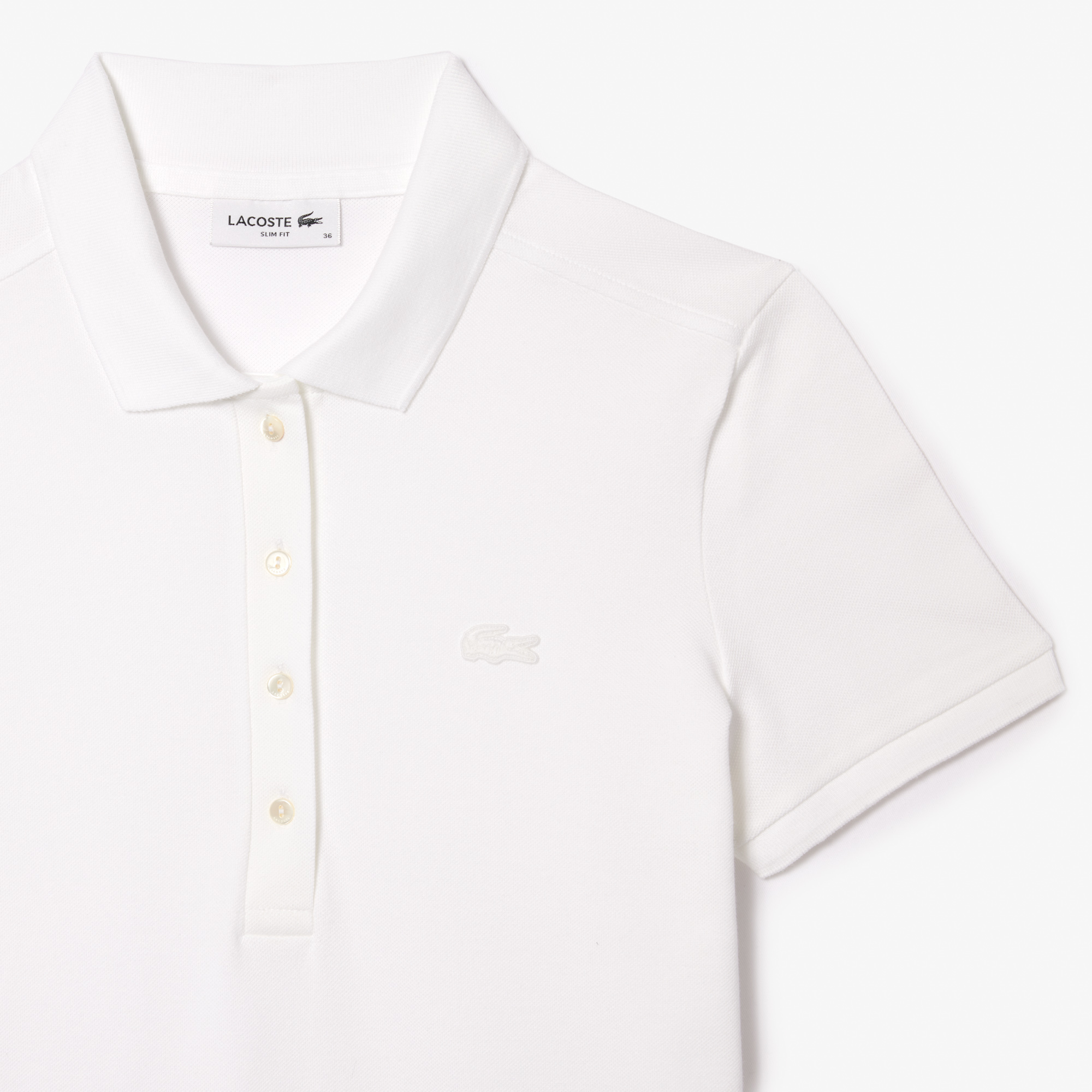 Đầm Polo Lacoste Nữ Piqué Ôm Dáng Co Dãn
