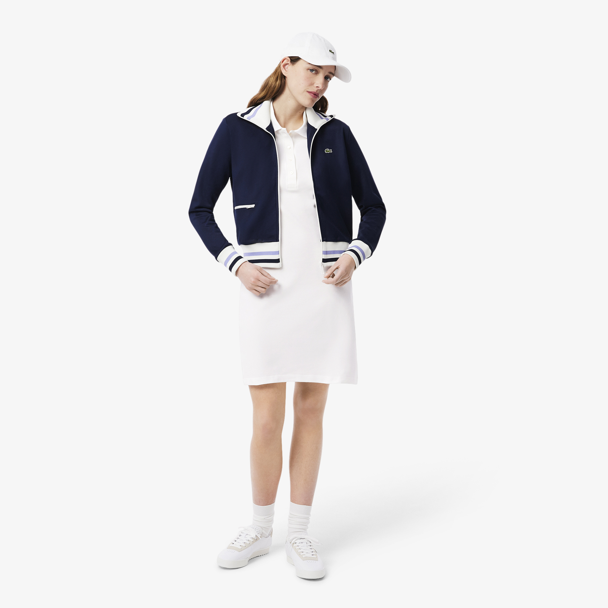 Đầm Polo Lacoste Nữ Piqué Ôm Dáng Co Dãn
