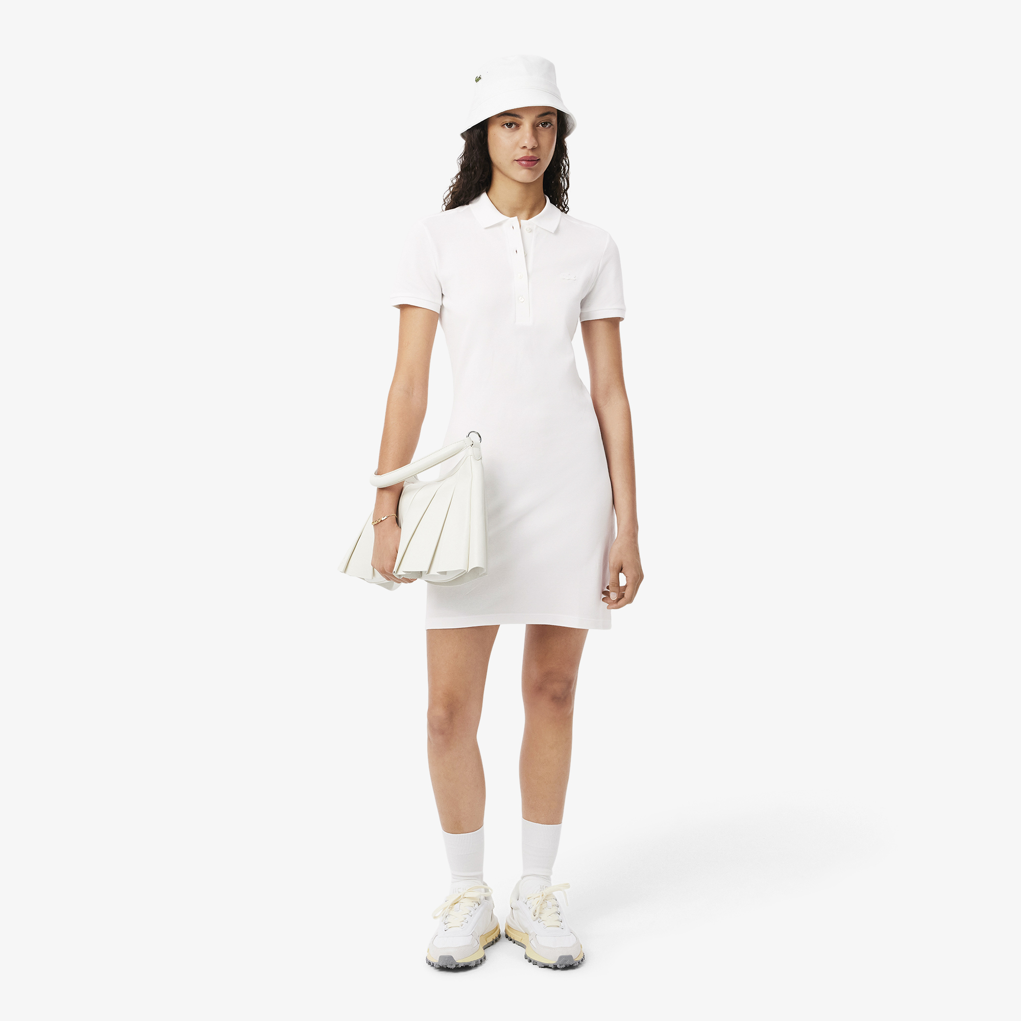 Đầm Polo Lacoste Nữ Piqué Ôm Dáng Co Dãn