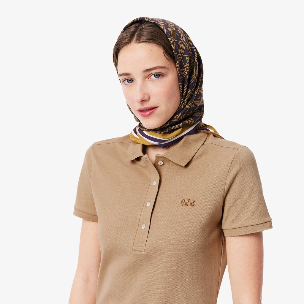 Đầm Polo Lacoste Nữ Piqué Ôm Dáng Co Dãn