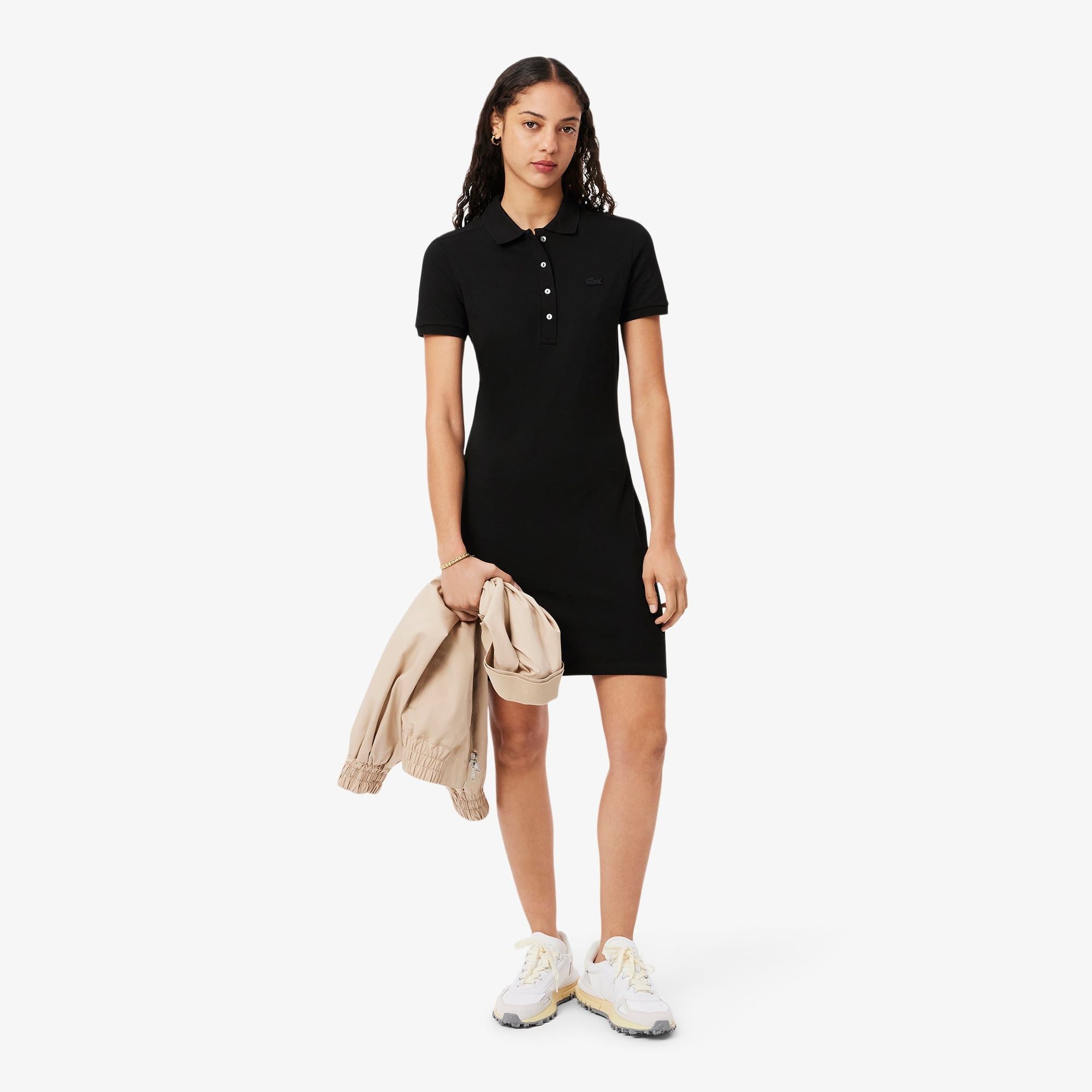 Đầm Polo Lacoste Nữ Piqué Ôm Dáng Co Dãn