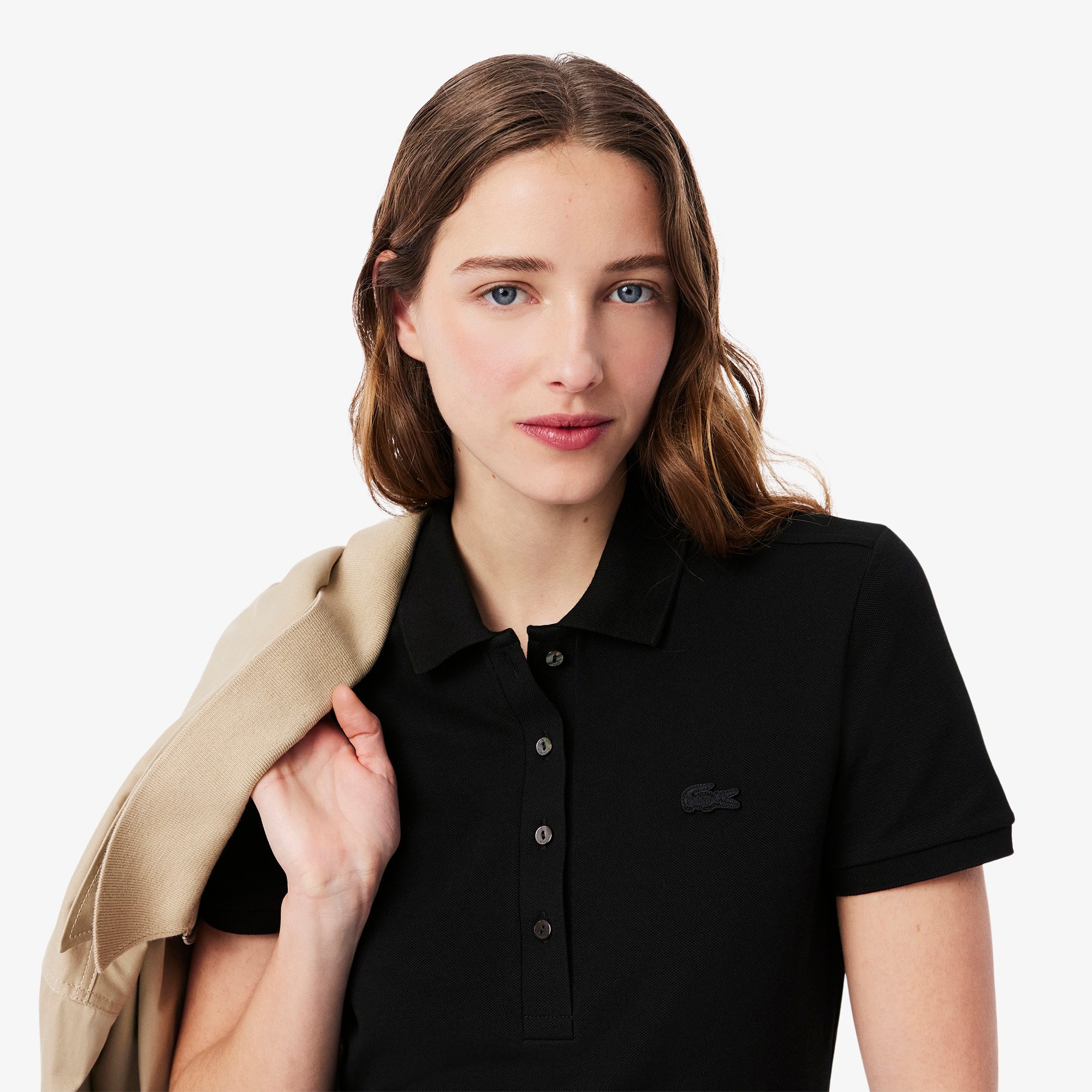 Đầm Polo Lacoste Nữ Piqué Ôm Dáng Co Dãn