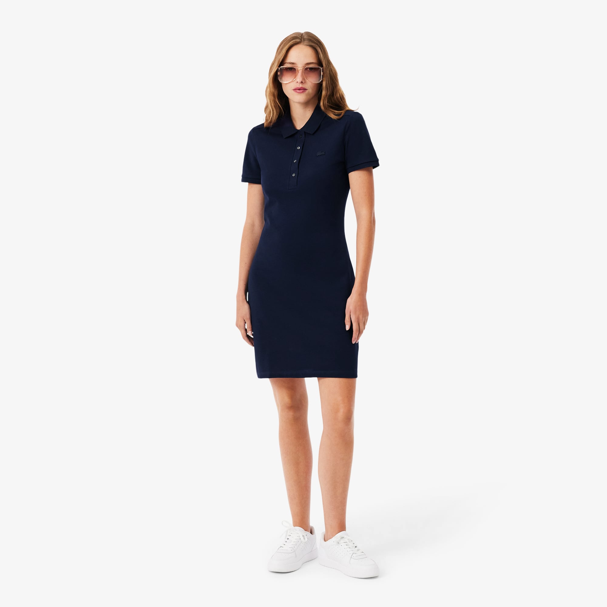 Đầm Polo Lacoste Nữ Piqué Ôm Dáng Co Dãn
