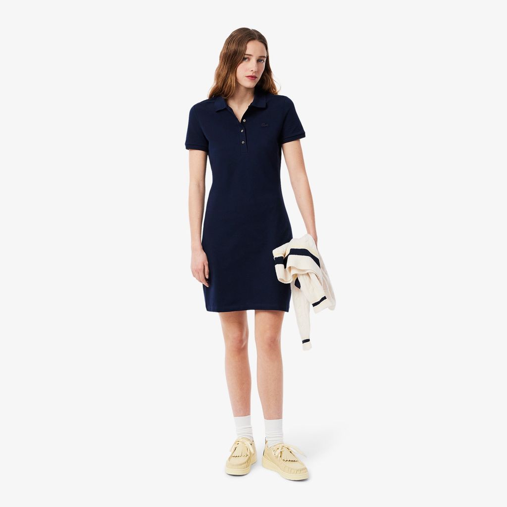 Đầm Polo Lacoste Nữ Piqué Ôm Dáng Co Dãn