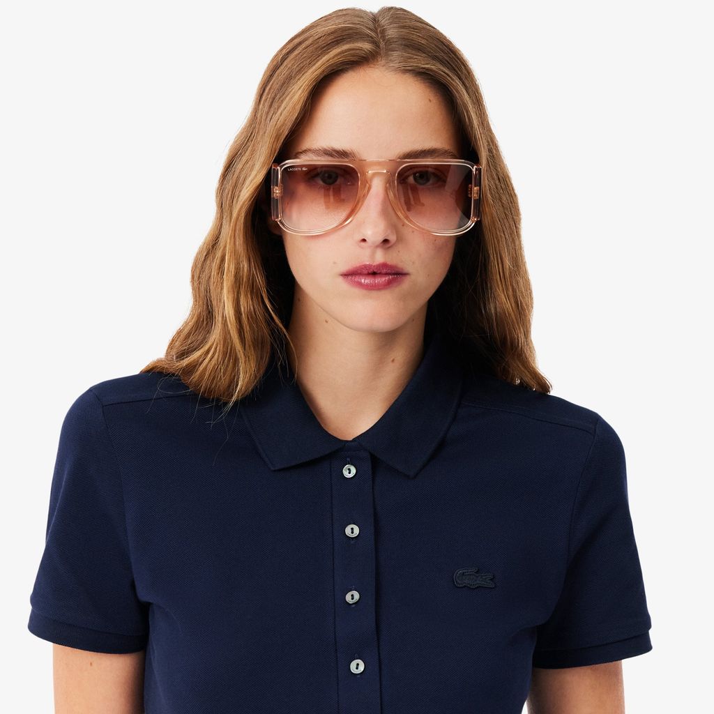 Đầm Polo Lacoste Nữ Piqué Ôm Dáng Co Dãn