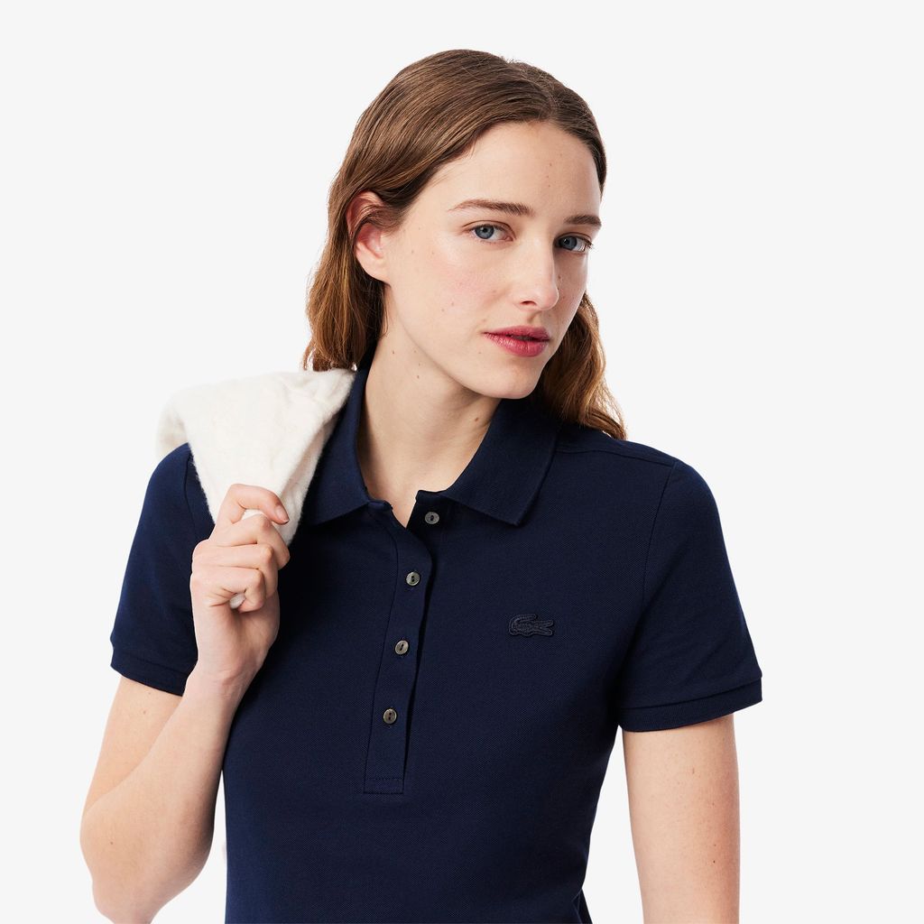 Đầm Polo Lacoste Nữ Piqué Ôm Dáng Co Dãn