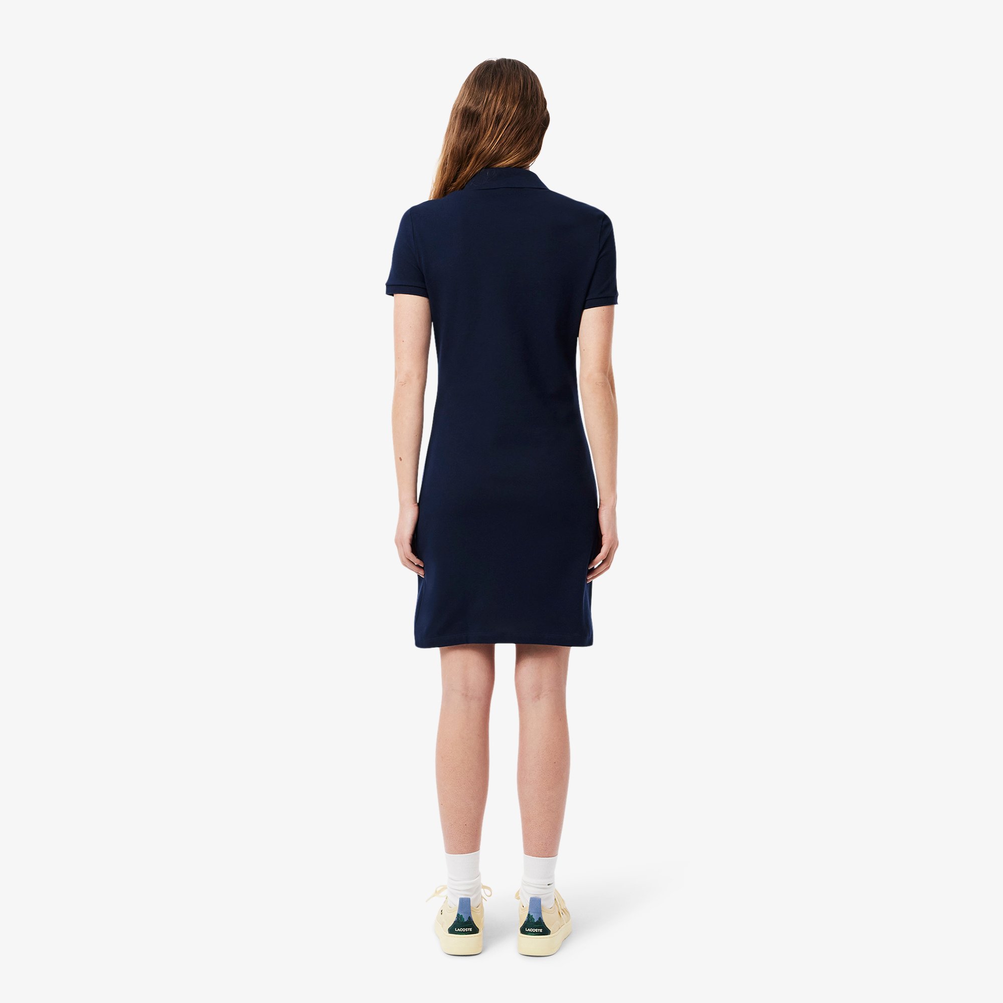 Đầm Polo Lacoste Nữ Piqué Ôm Dáng Co Dãn