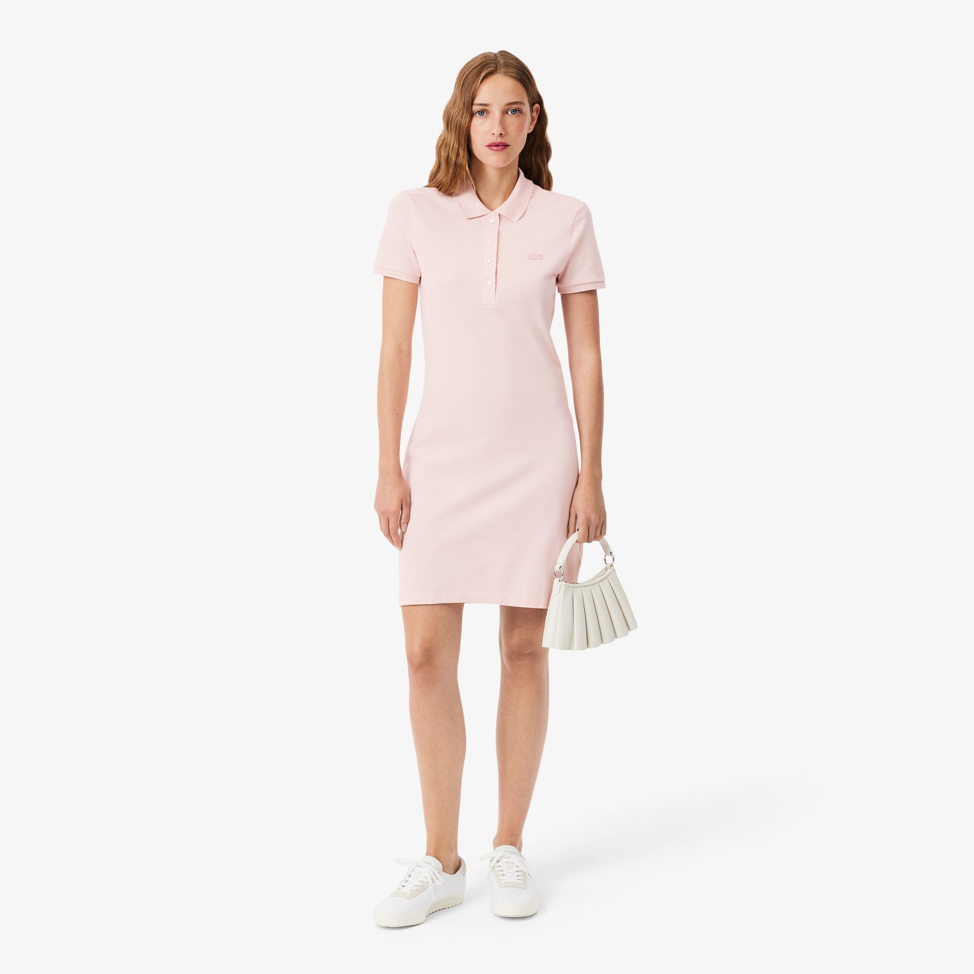 Đầm Polo Lacoste Nữ Piqué Ôm Dáng Co Dãn