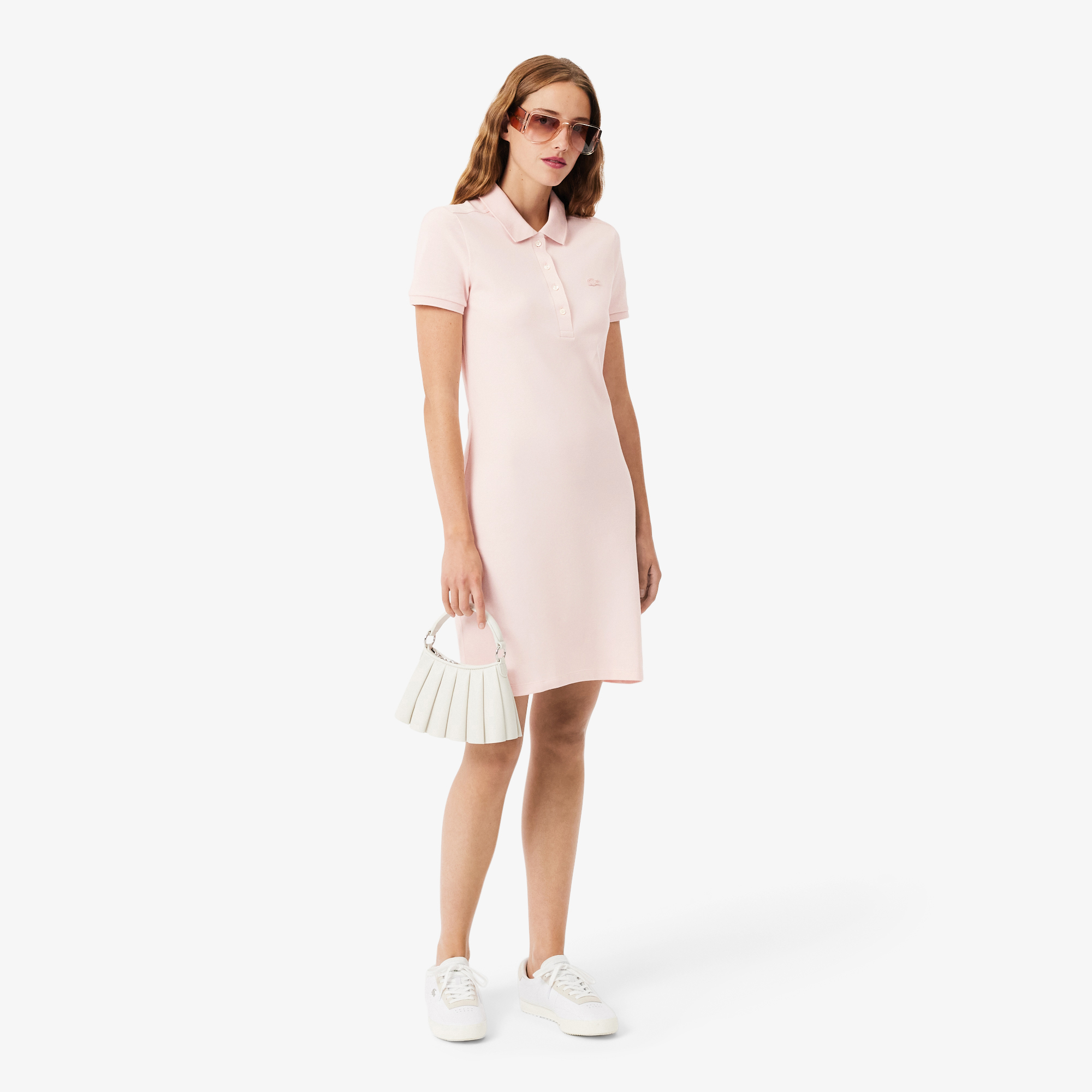 Đầm Polo Lacoste Nữ Piqué Ôm Dáng Co Dãn