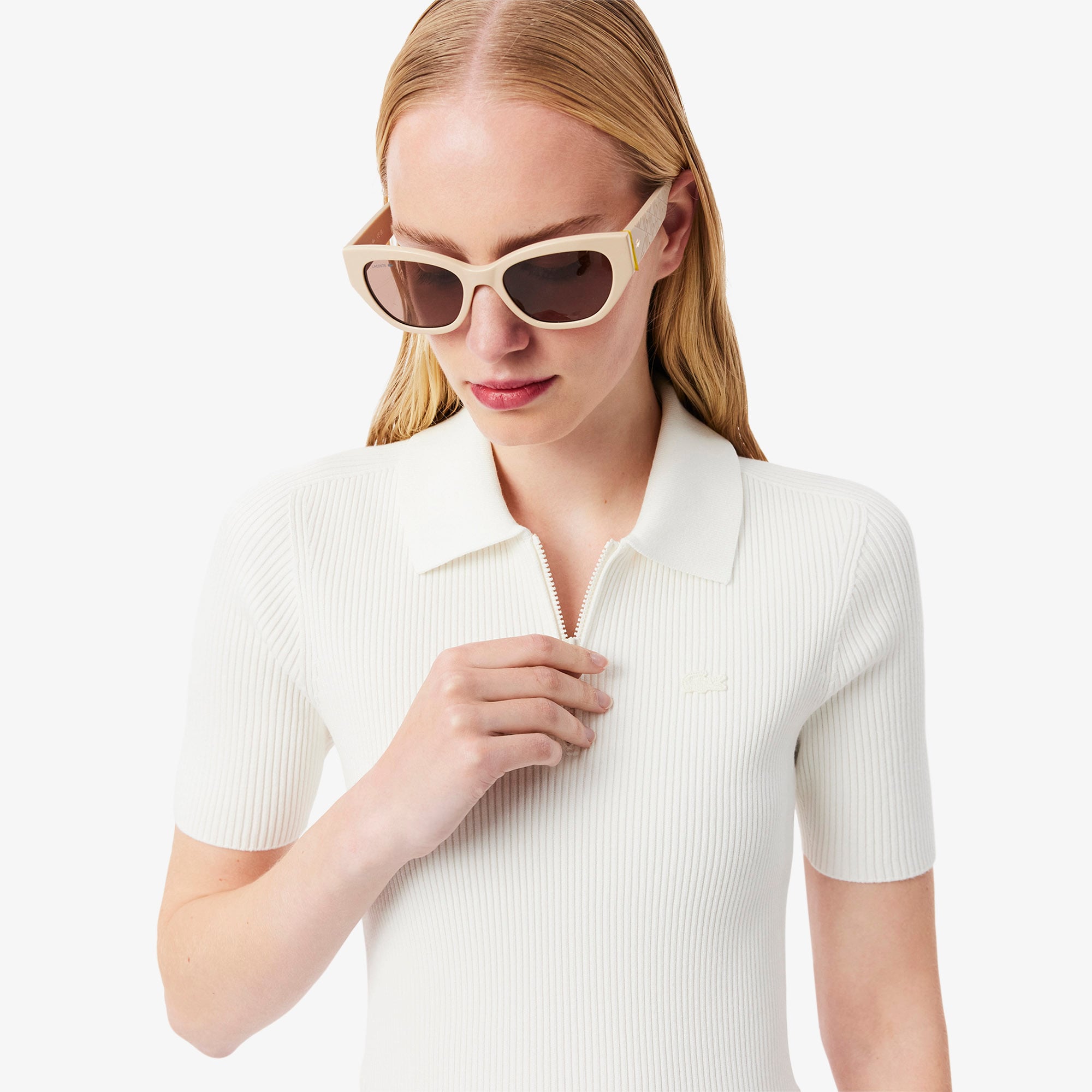 Đầm Polo Lacoste Nữ Xếp Ly