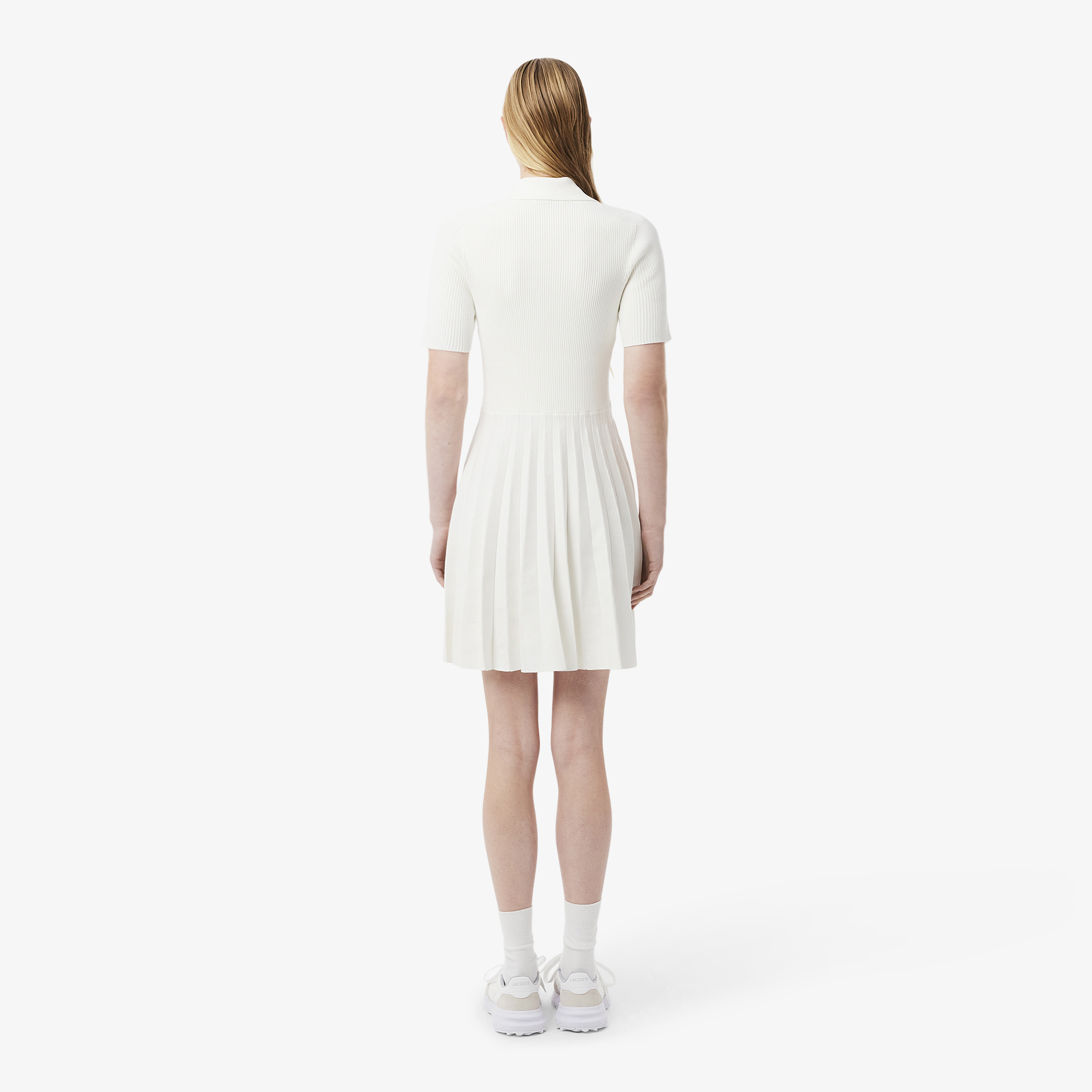 Đầm Polo Lacoste Nữ Xếp Ly