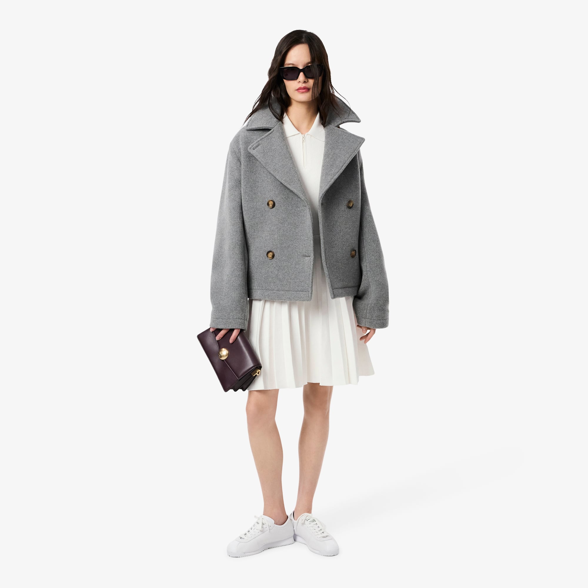 Đầm Polo Lacoste Nữ Xếp Ly