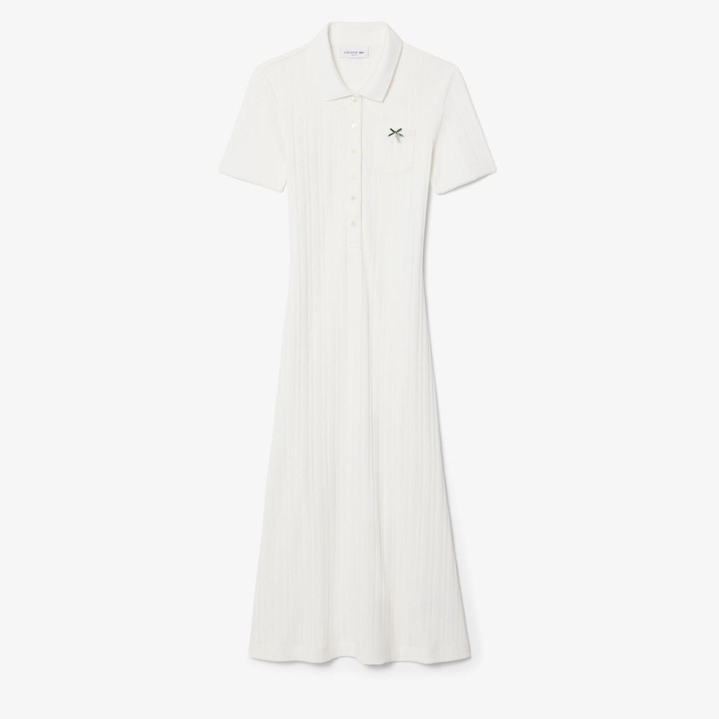 Đầm Polo Lacoste Nữ Ôm Dáng Chất Liệu Pointelle