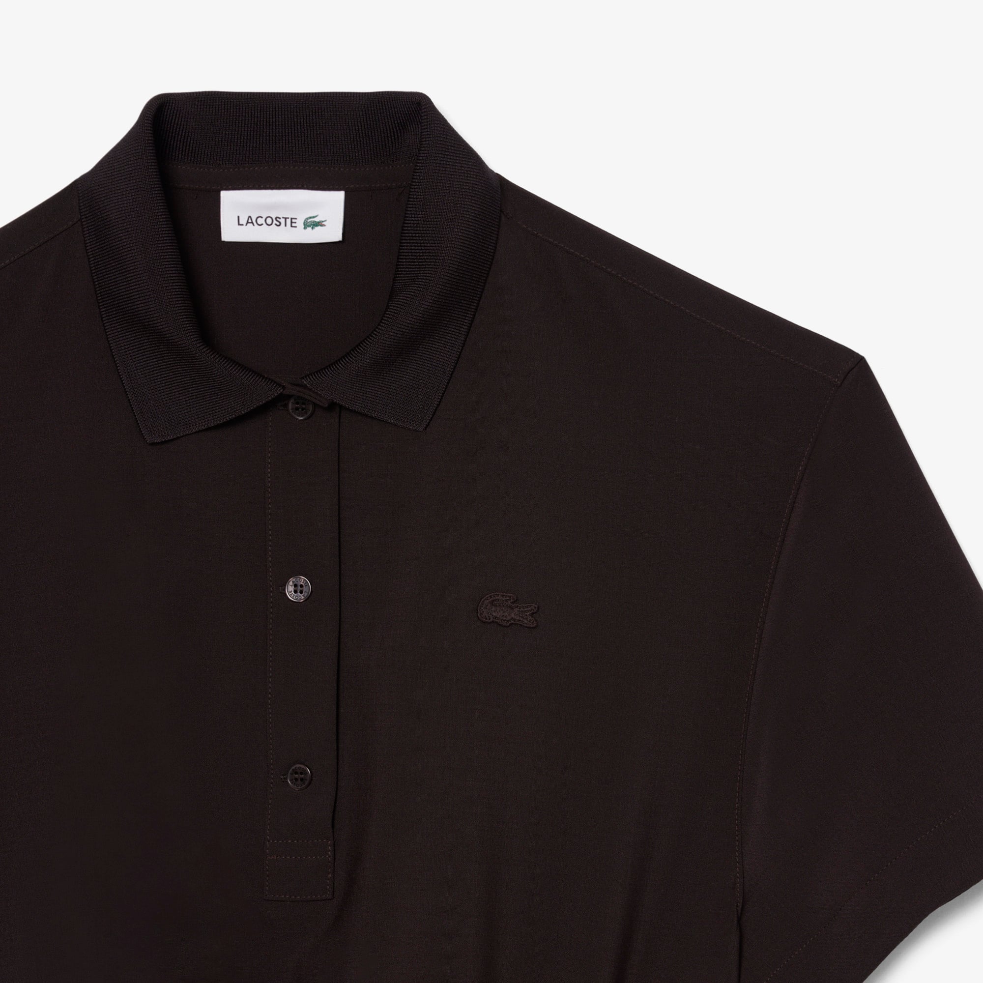 Đầm Polo Lacoste Nữ Dáng Chữ A Chất Liệu Pha Len Xếp Ly