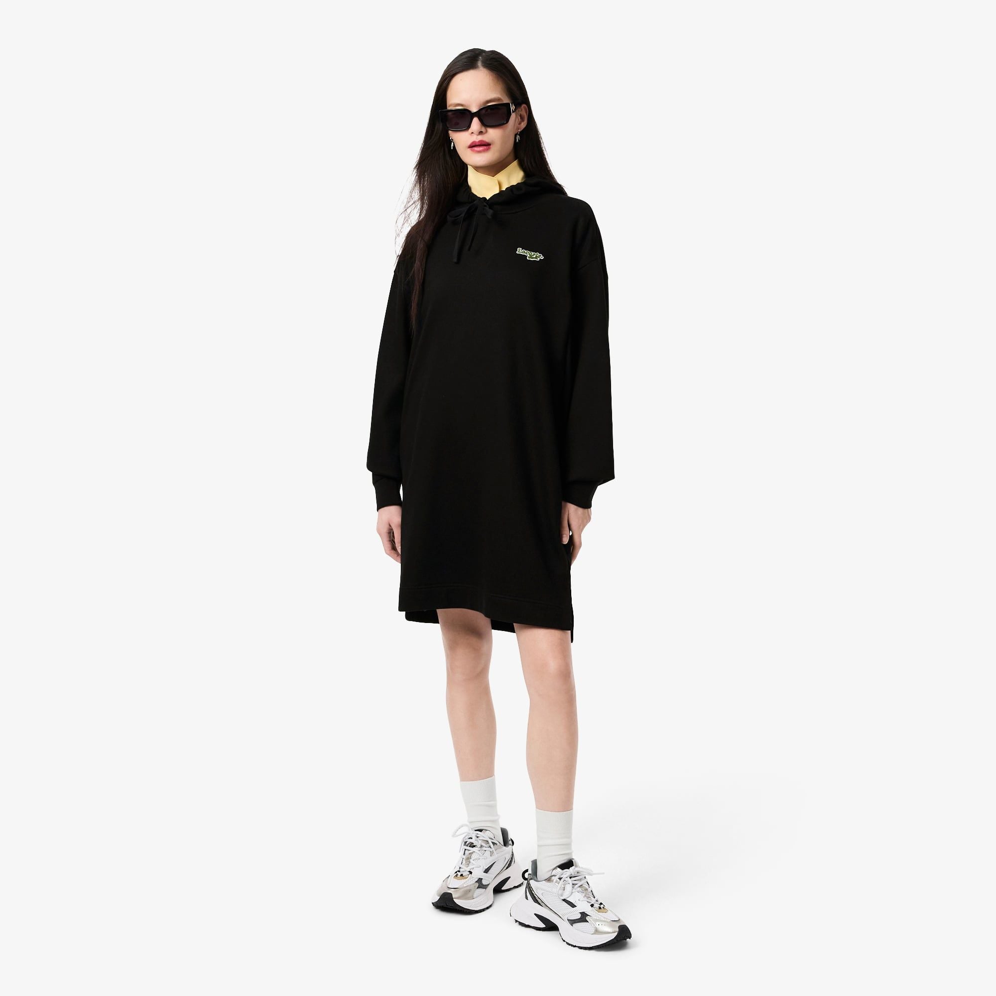 Đầm Lacoste Nữ Oversize Chất Liệu Lông Cừu