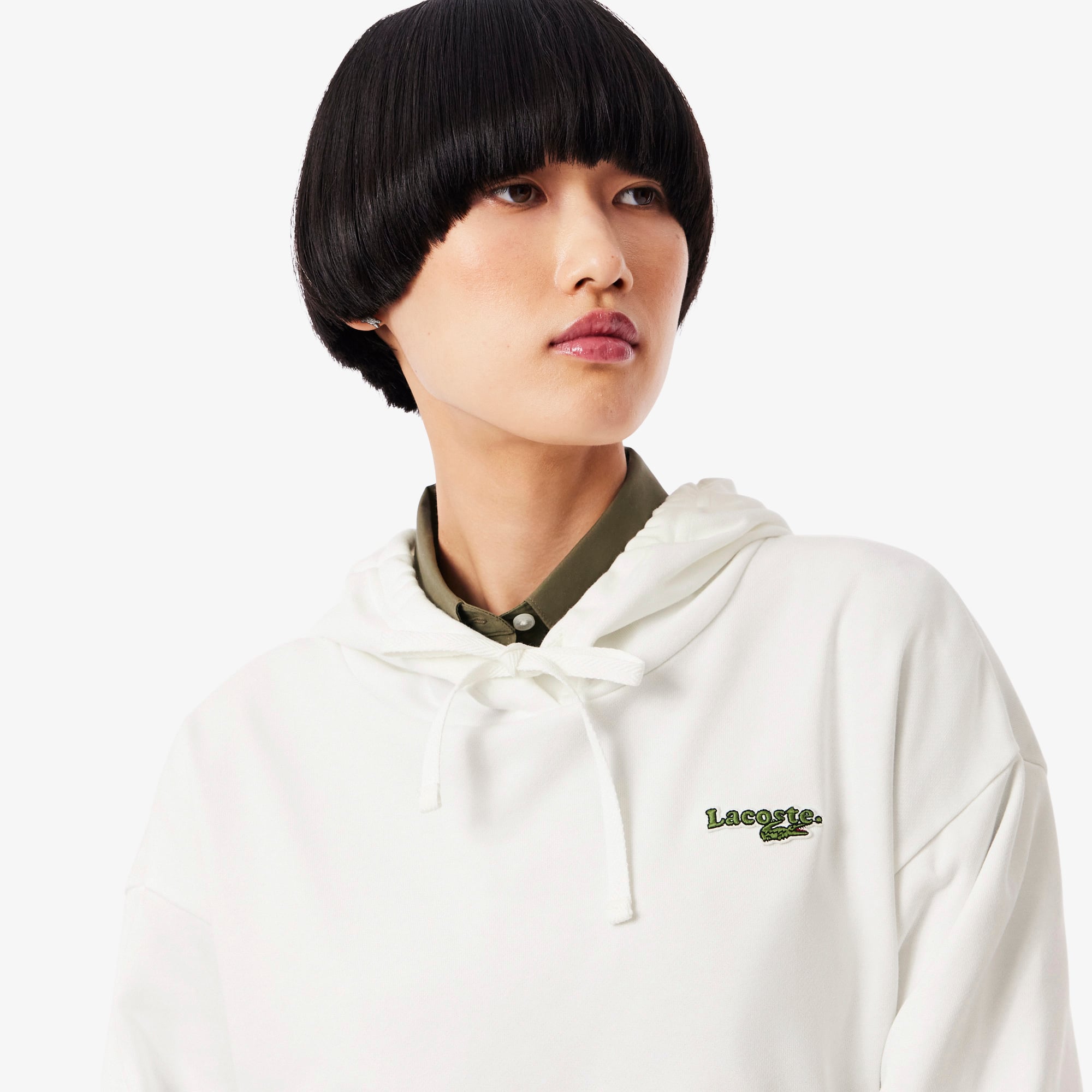 Đầm Lacoste Nữ Oversize Chất Liệu Lông Cừu
