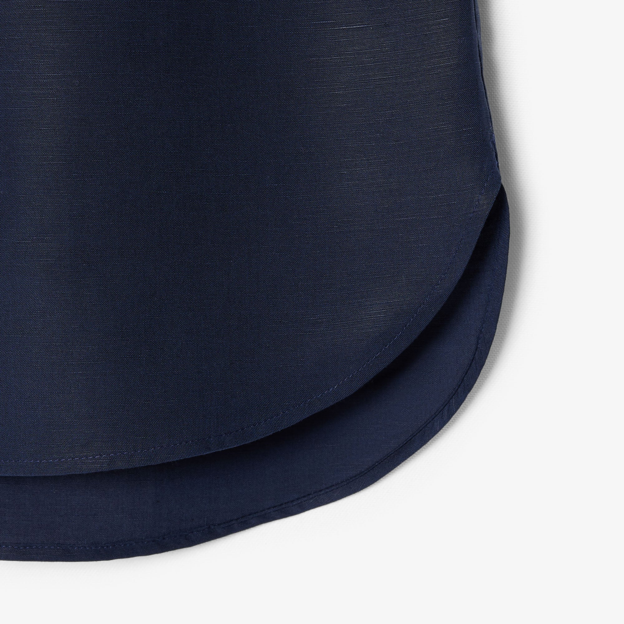 Đầm Sơ Mi Lacoste Nữ Dáng Oversize Chất Liệu Pha Linen