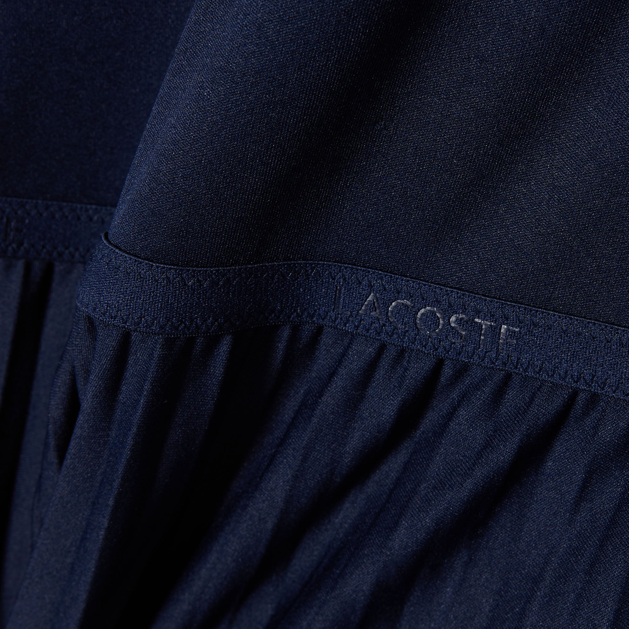 Đầm Dài Lacoste Nữ Dáng Suông Xếp Ly Không Tay