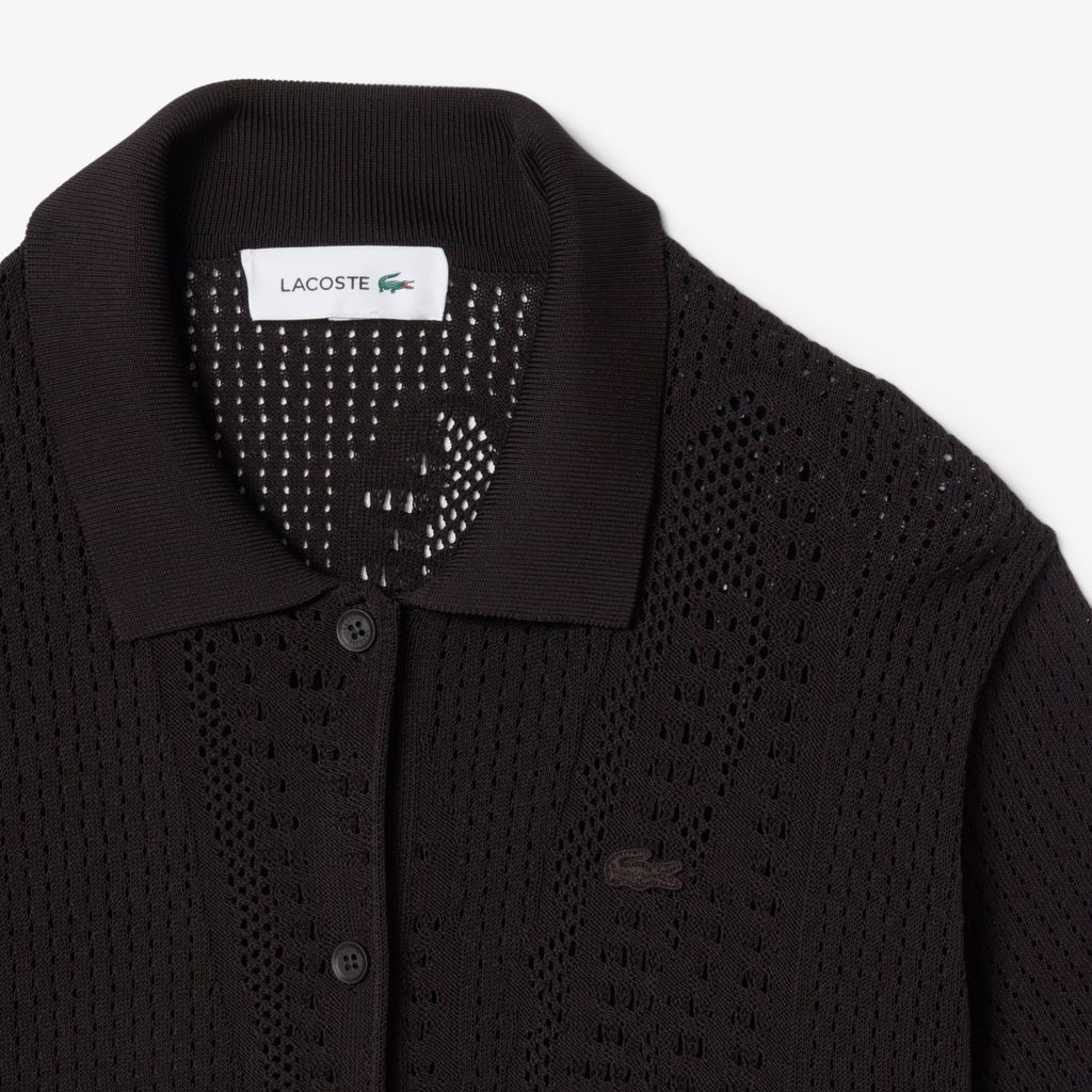 Đầm Polo Lacoste Nữ Họa Tiết Đan Móc