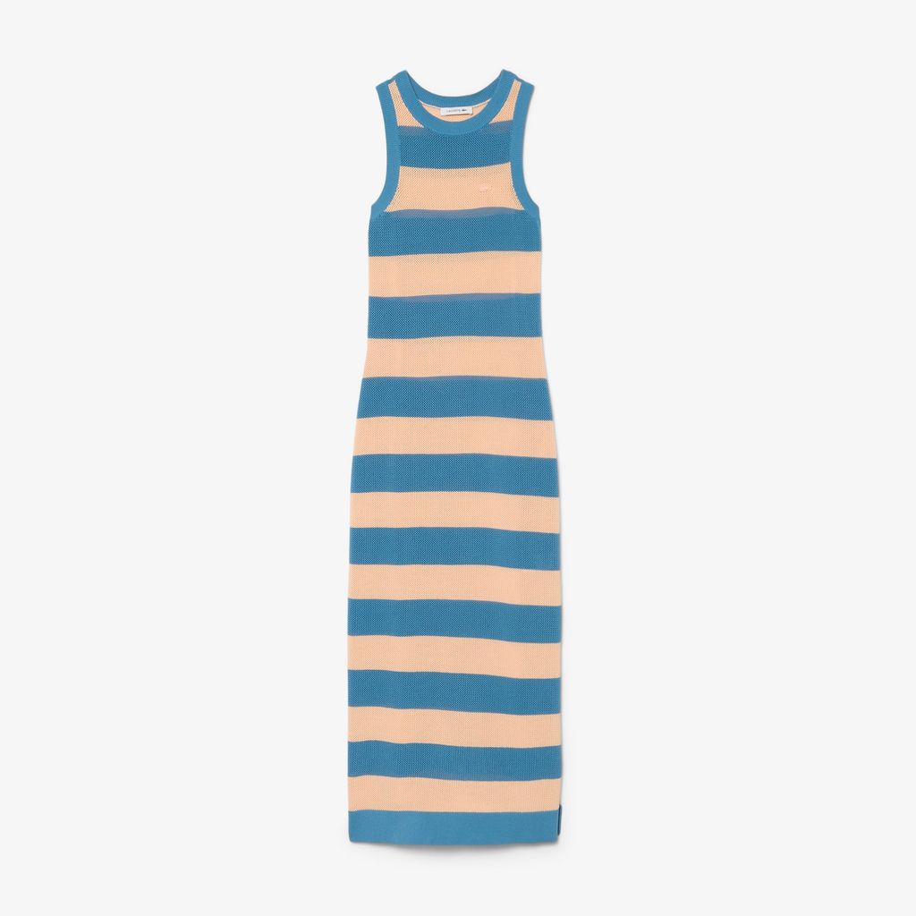 Đầm Lacoste Nữ Chất Liệu Cotton Kẻ Sọc