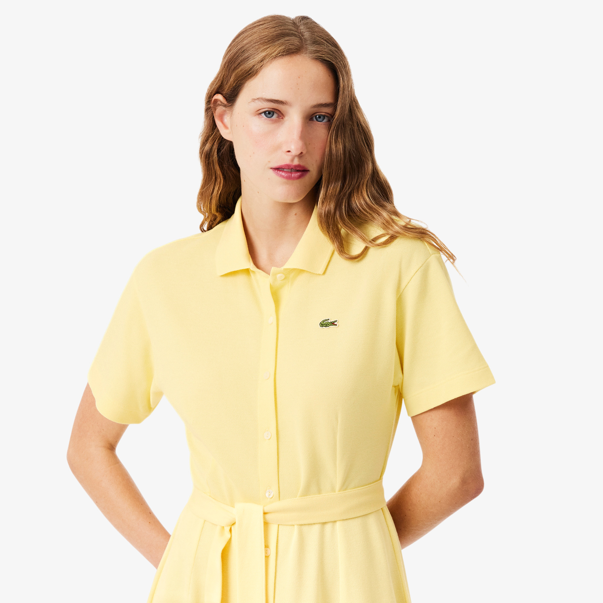 Đầm Polo Lacoste Nữ Dáng Xòe Chất Liệu Mini-Piqué