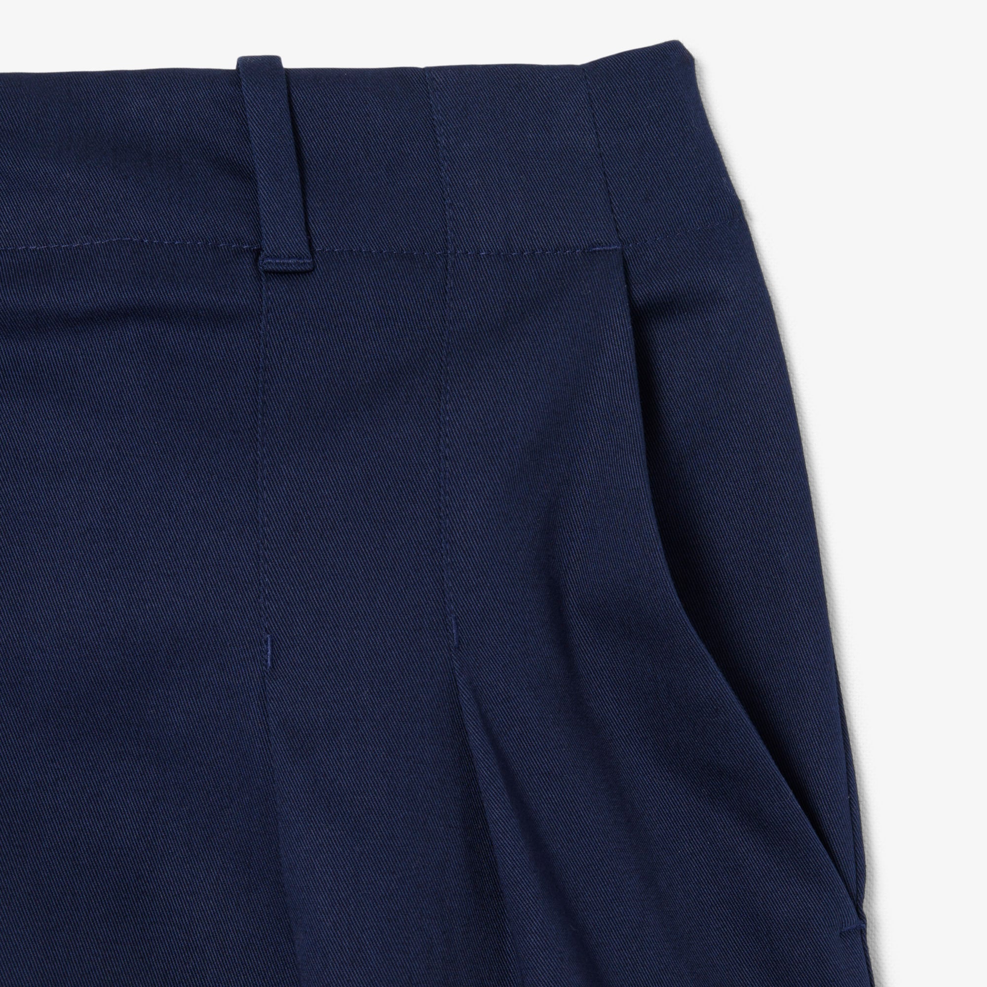 Quần Ngắn Lacoste Nữ Dáng Oversize Chất Liệu Cotton Gabardine