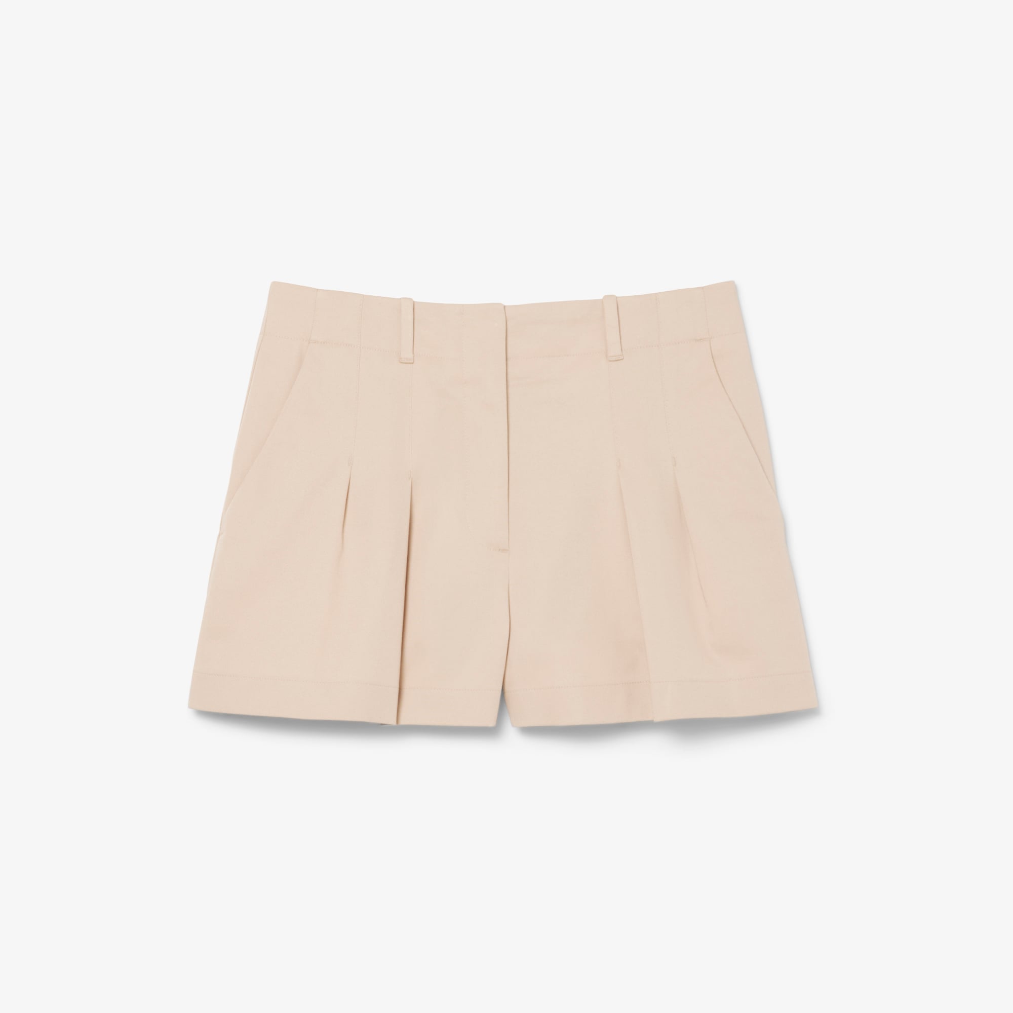 Quần Ngắn Lacoste Nữ Dáng Oversize Chất Liệu Cotton Gabardine