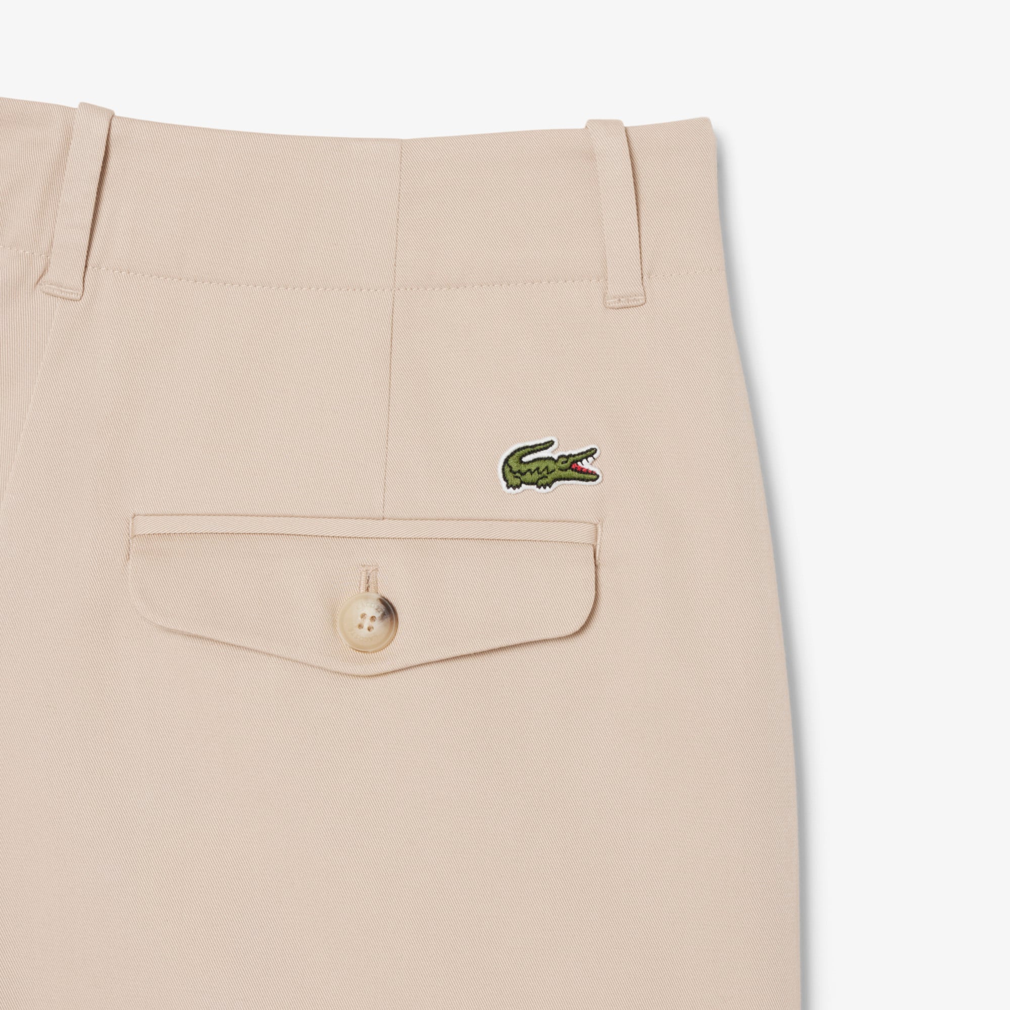 Quần Ngắn Lacoste Nữ Dáng Oversize Chất Liệu Cotton Gabardine