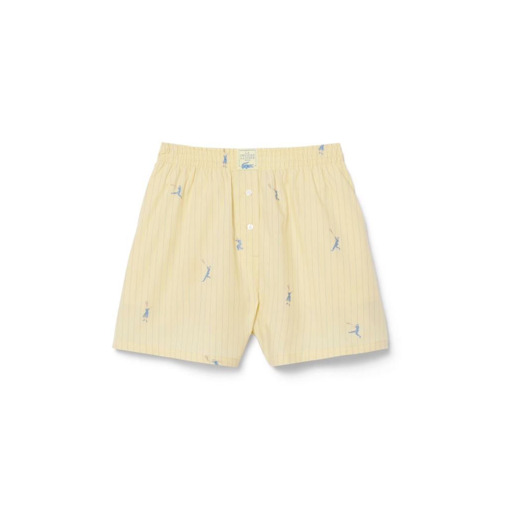 Quần Ngắn Lacoste Nữ Dáng Oversize Chất Liệu Cotton Poplin Dệt Nổi