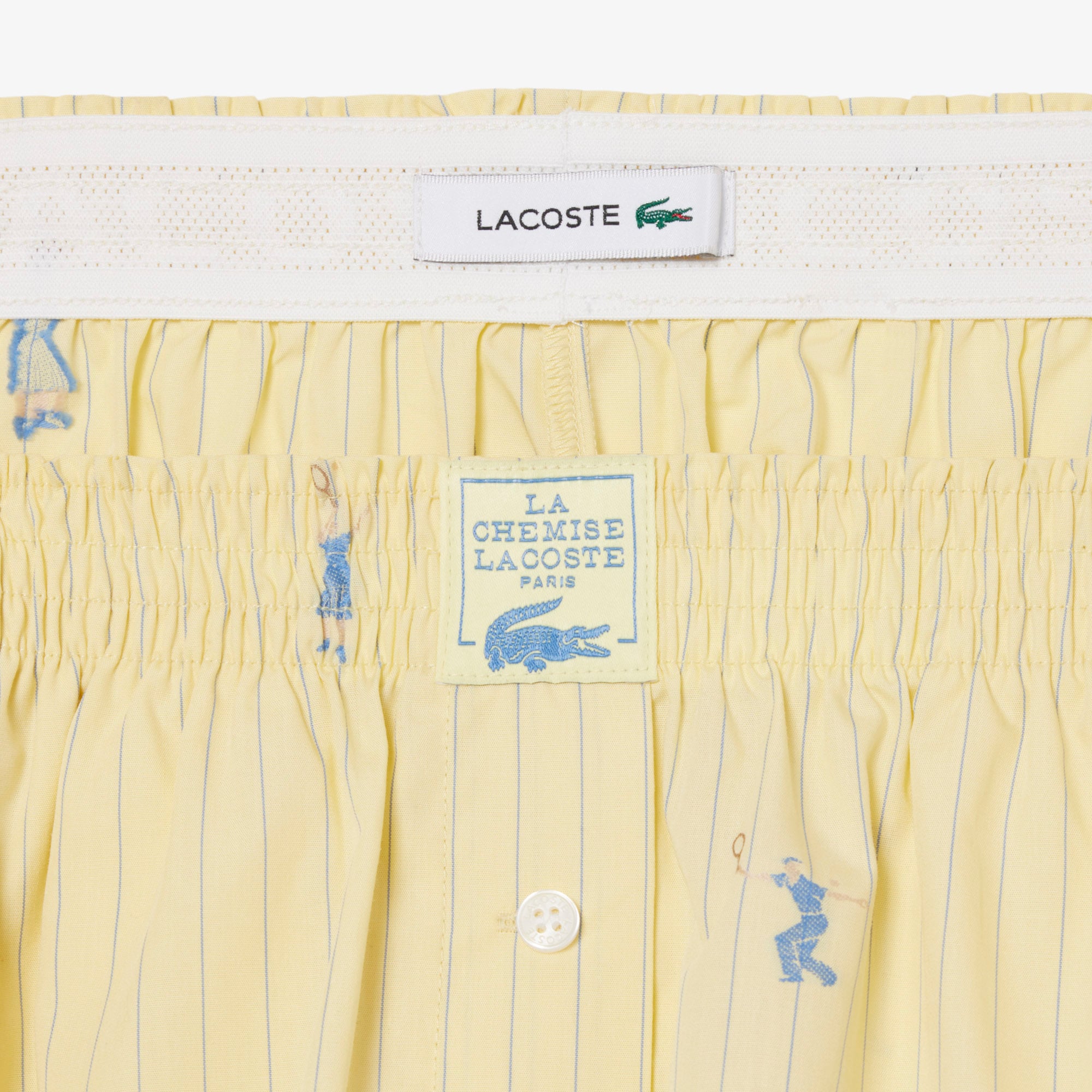 Quần Ngắn Lacoste Nữ Dáng Oversize Chất Liệu Cotton Poplin Dệt Nổi