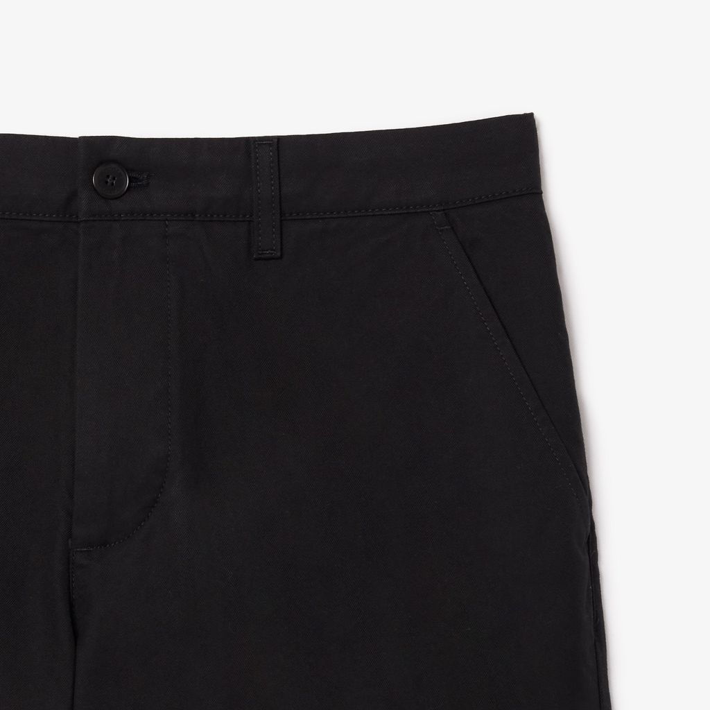 Quần Ngắn Chino Lacoste Nam Ống Suông Chất Liệu Cotton Twill