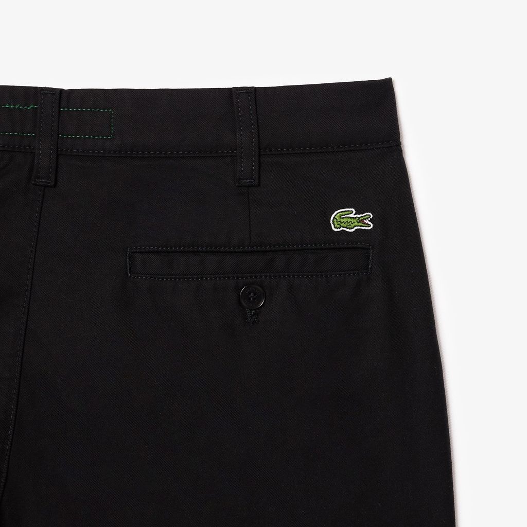 Quần Ngắn Chino Lacoste Nam Ống Suông Chất Liệu Cotton Twill