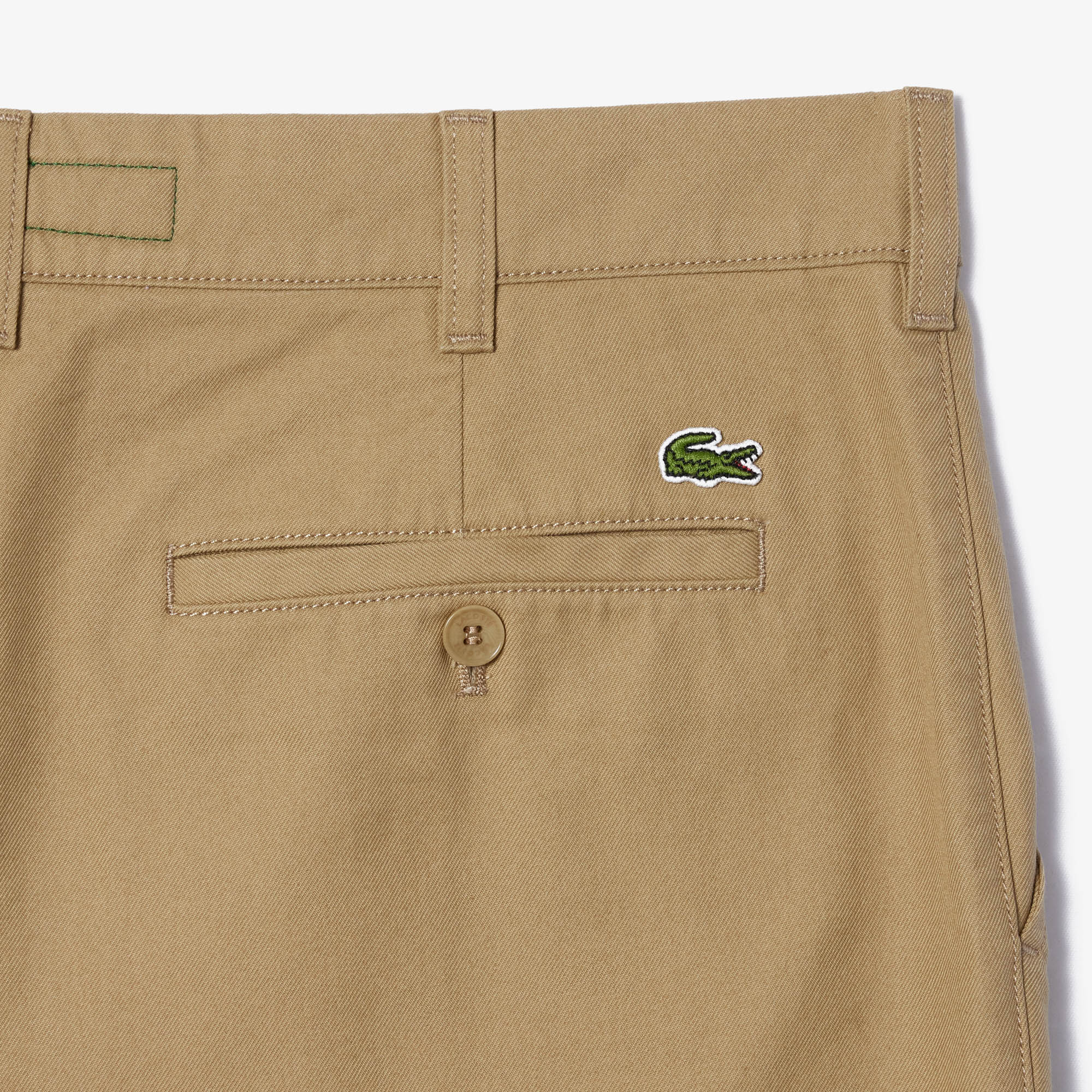 Quần Ngắn Chino Lacoste Nam Ống Suông Chất Liệu Cotton Twill