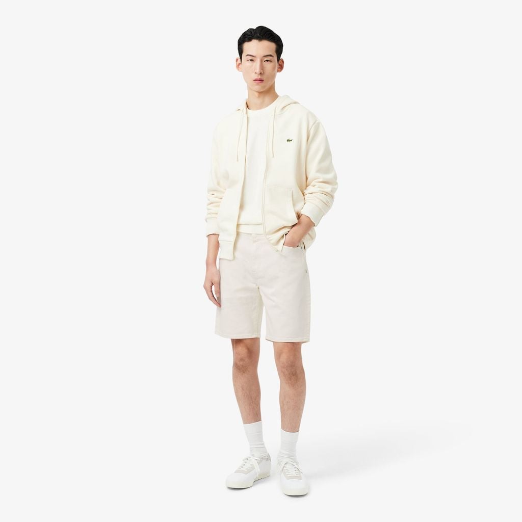 Quần Ngắn Bermuda Lacoste Nam Dáng Thẳng Chất Liệu Denim