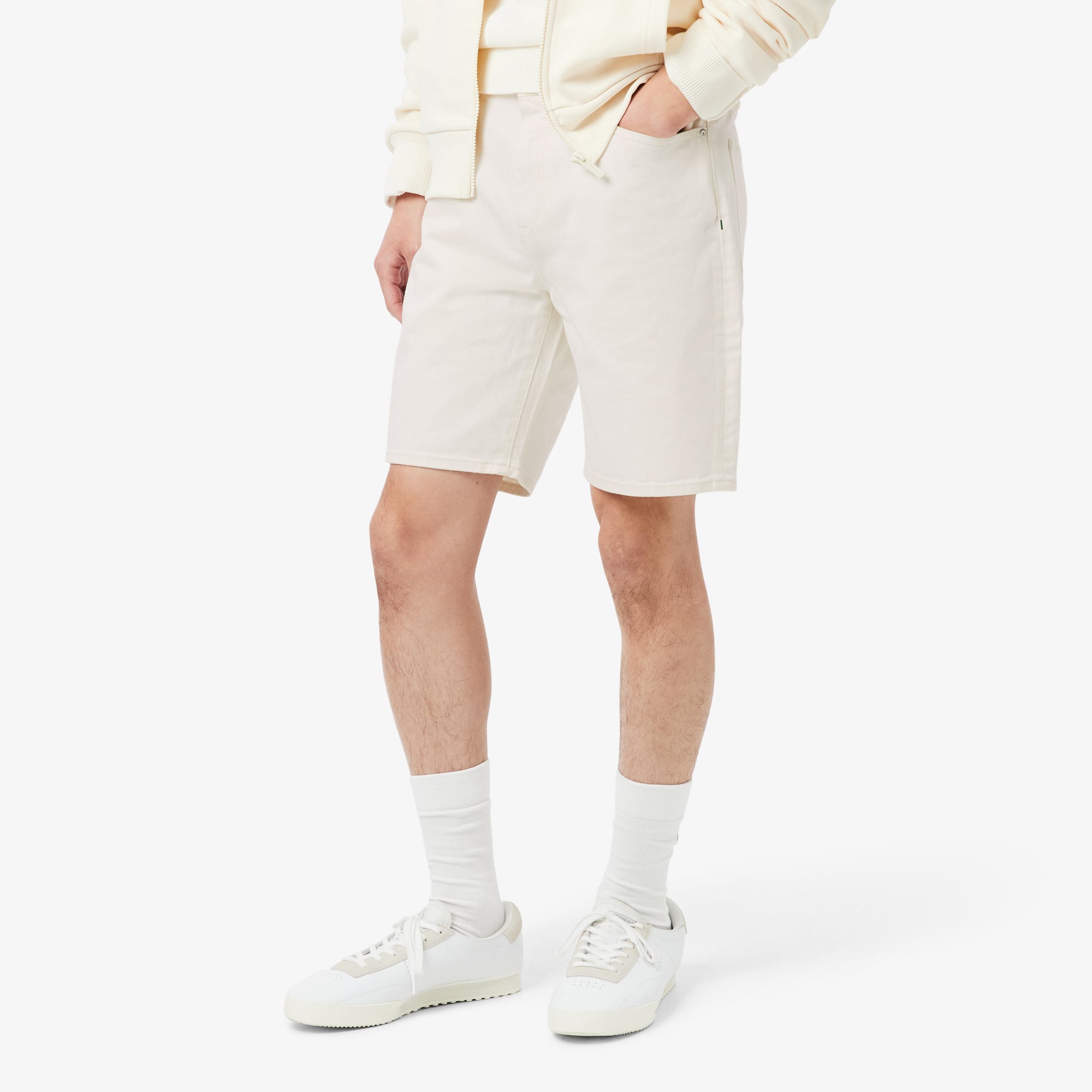 Quần Ngắn Bermuda Lacoste Nam Dáng Thẳng Chất Liệu Denim