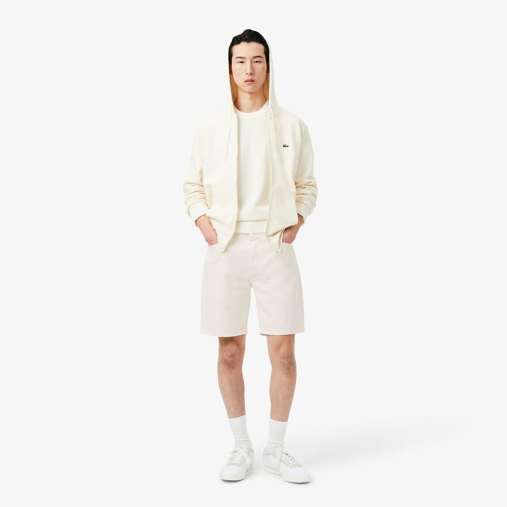 Quần Ngắn Bermuda Lacoste Nam Dáng Thẳng Chất Liệu Denim