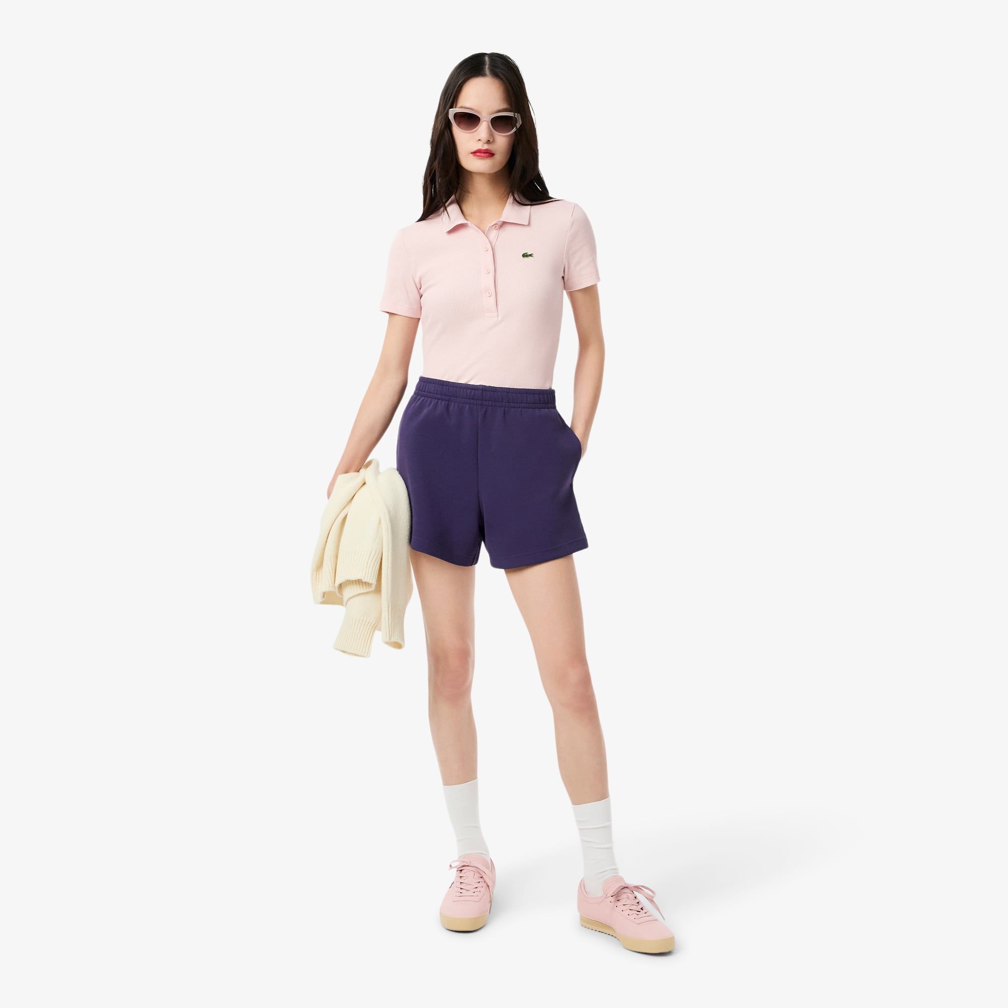 Quần Ngắn Lacoste Nữ Piqué Double Face