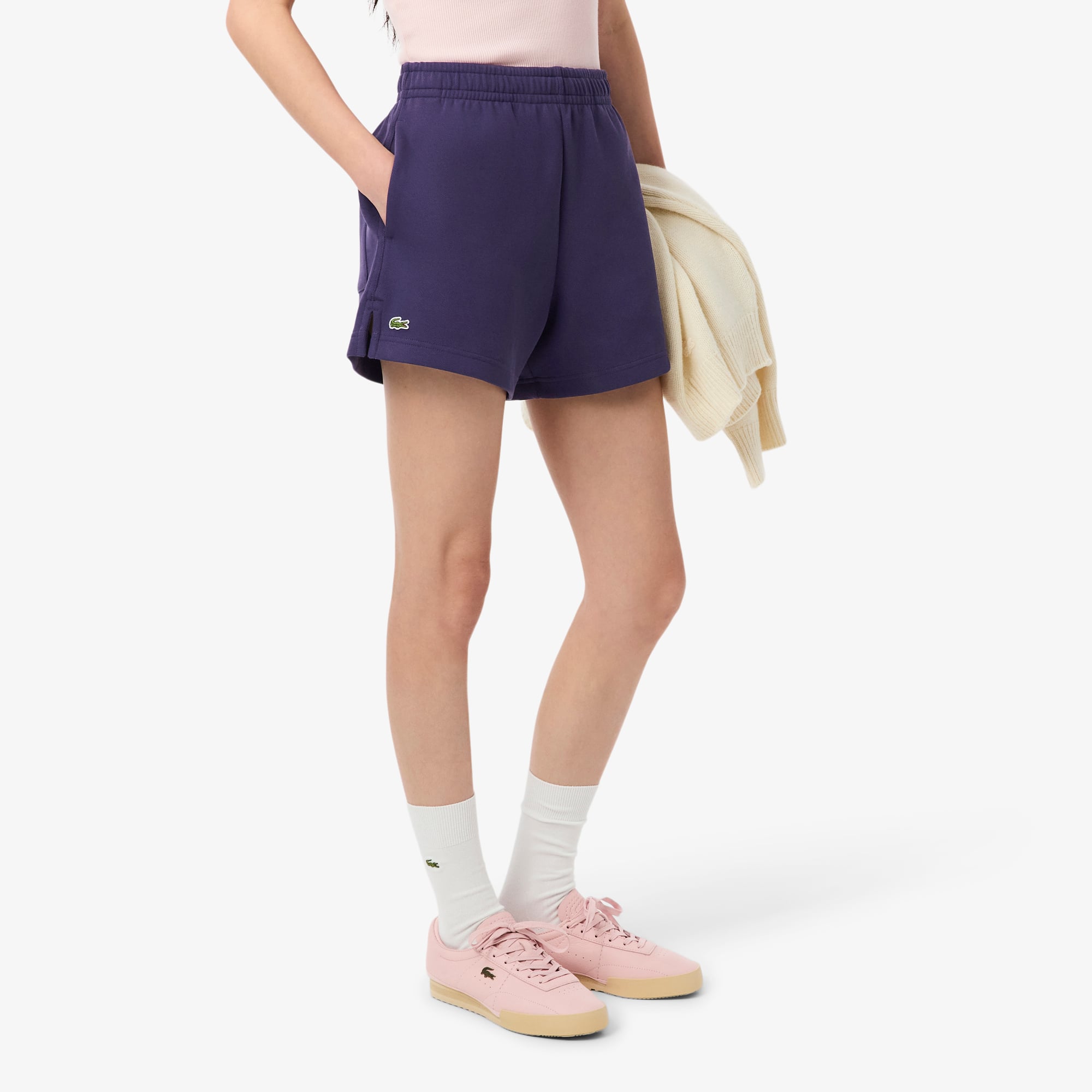 Quần Ngắn Lacoste Nữ Piqué Double Face