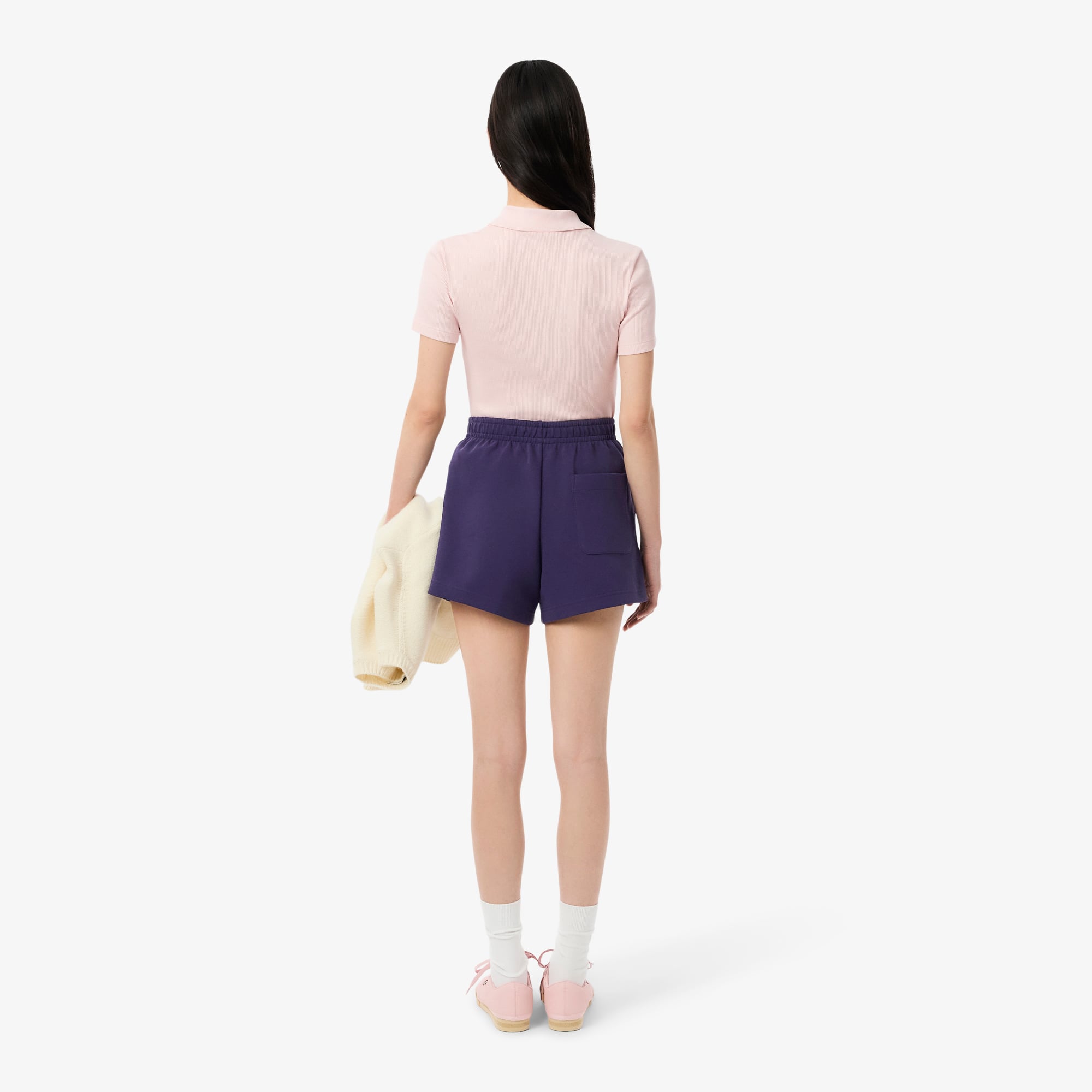 Quần Ngắn Lacoste Nữ Piqué Double Face