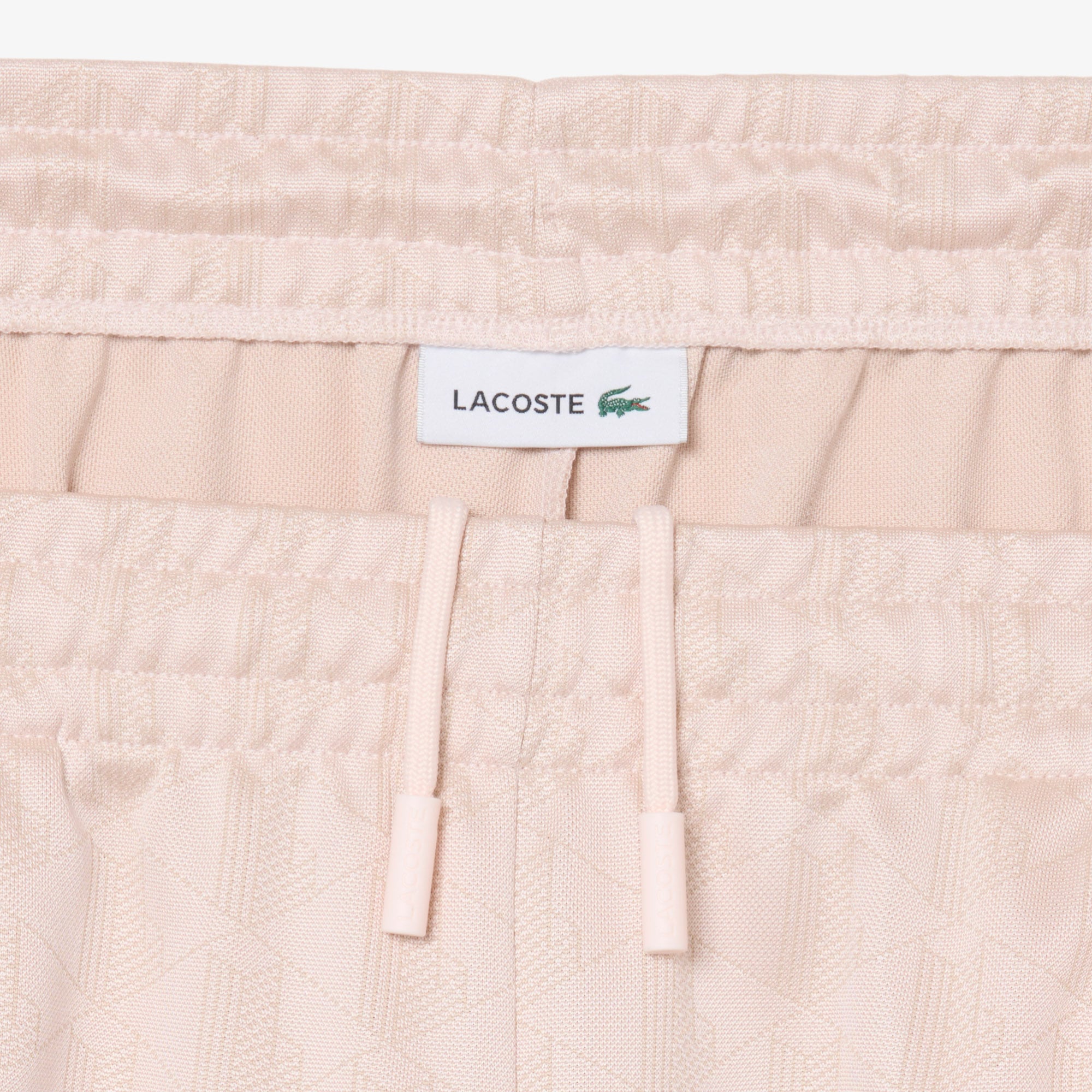 Quần Ngắn Lacoste Nữ Monogram Họa Tiết Dệt