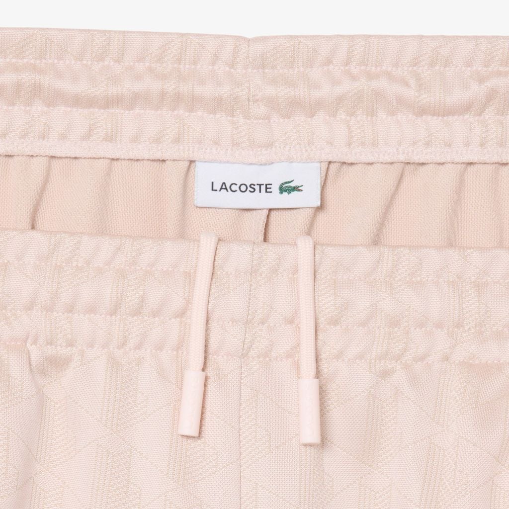 Quần Ngắn Lacoste Nữ Monogram Họa Tiết Dệt