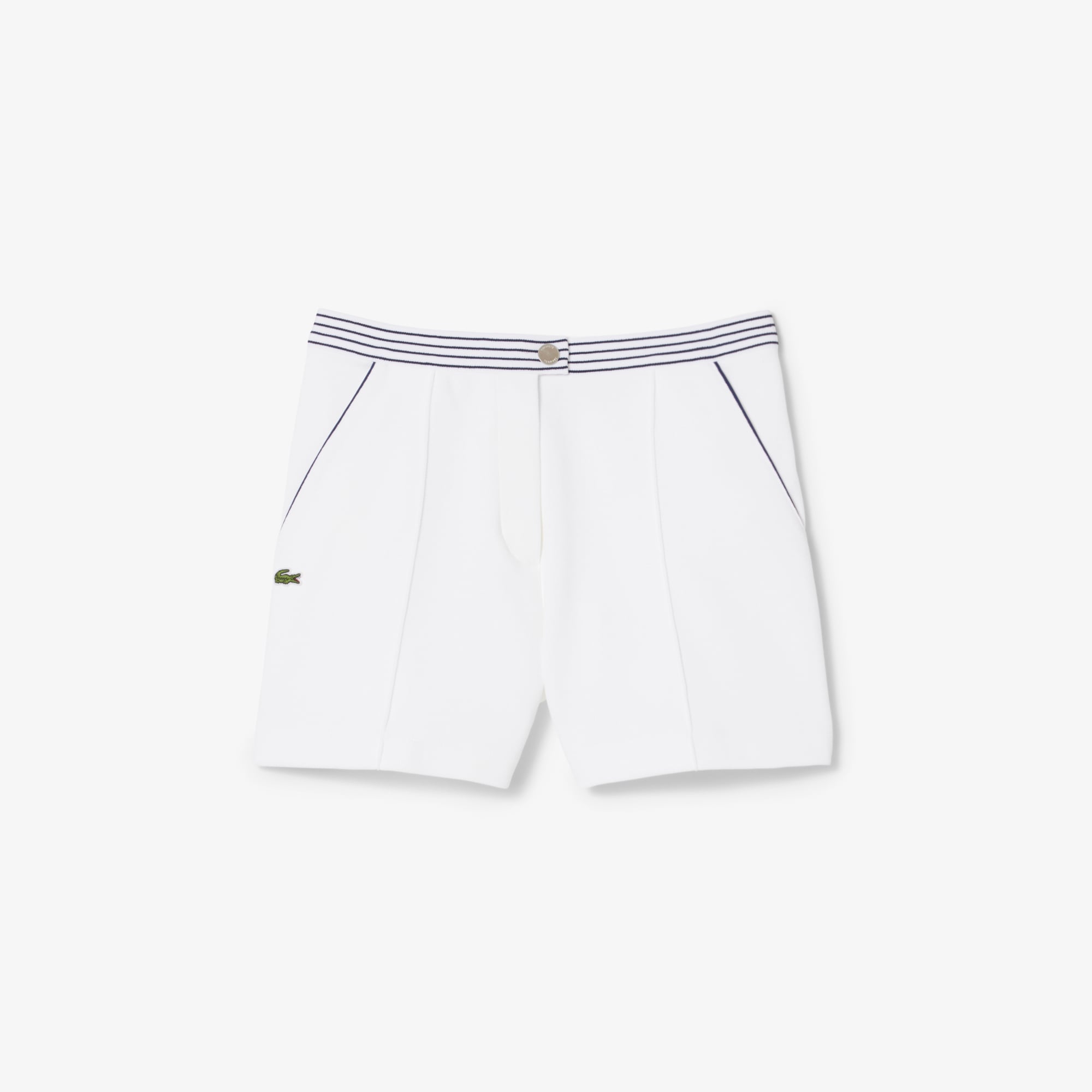 Quần Ngắn Lacoste Nữ Ống Suông Chất Liệu Piqué Sản Xuất Tại Pháp