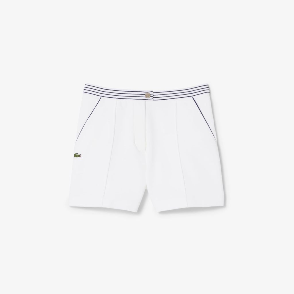 Quần Ngắn Lacoste Nữ Ống Suông Chất Liệu Piqué Sản Xuất Tại Pháp