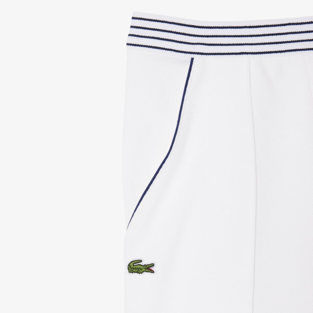 Quần Ngắn Lacoste Nữ Ống Suông Chất Liệu Piqué Sản Xuất Tại Pháp