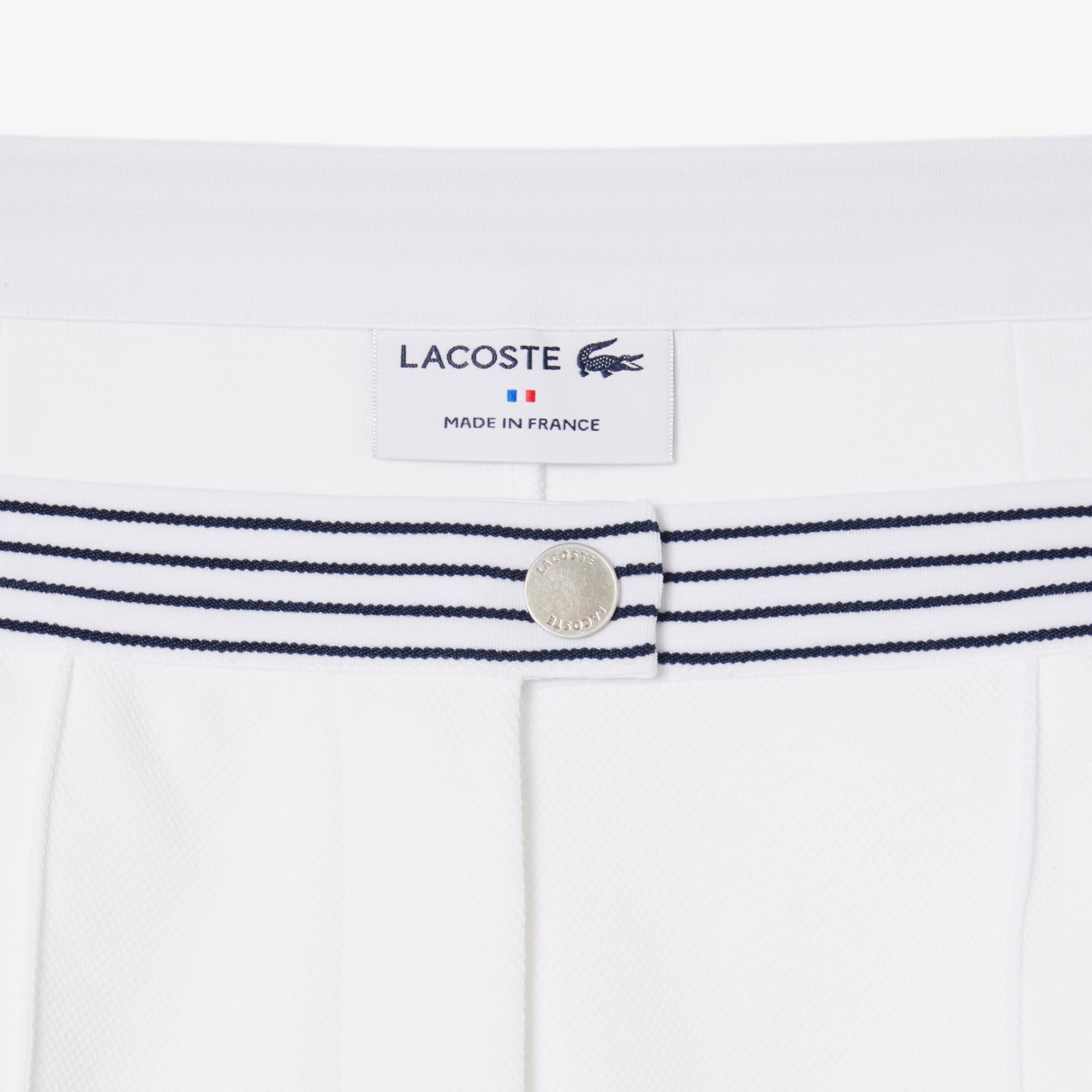 Quần Ngắn Lacoste Nữ Ống Suông Chất Liệu Piqué Sản Xuất Tại Pháp