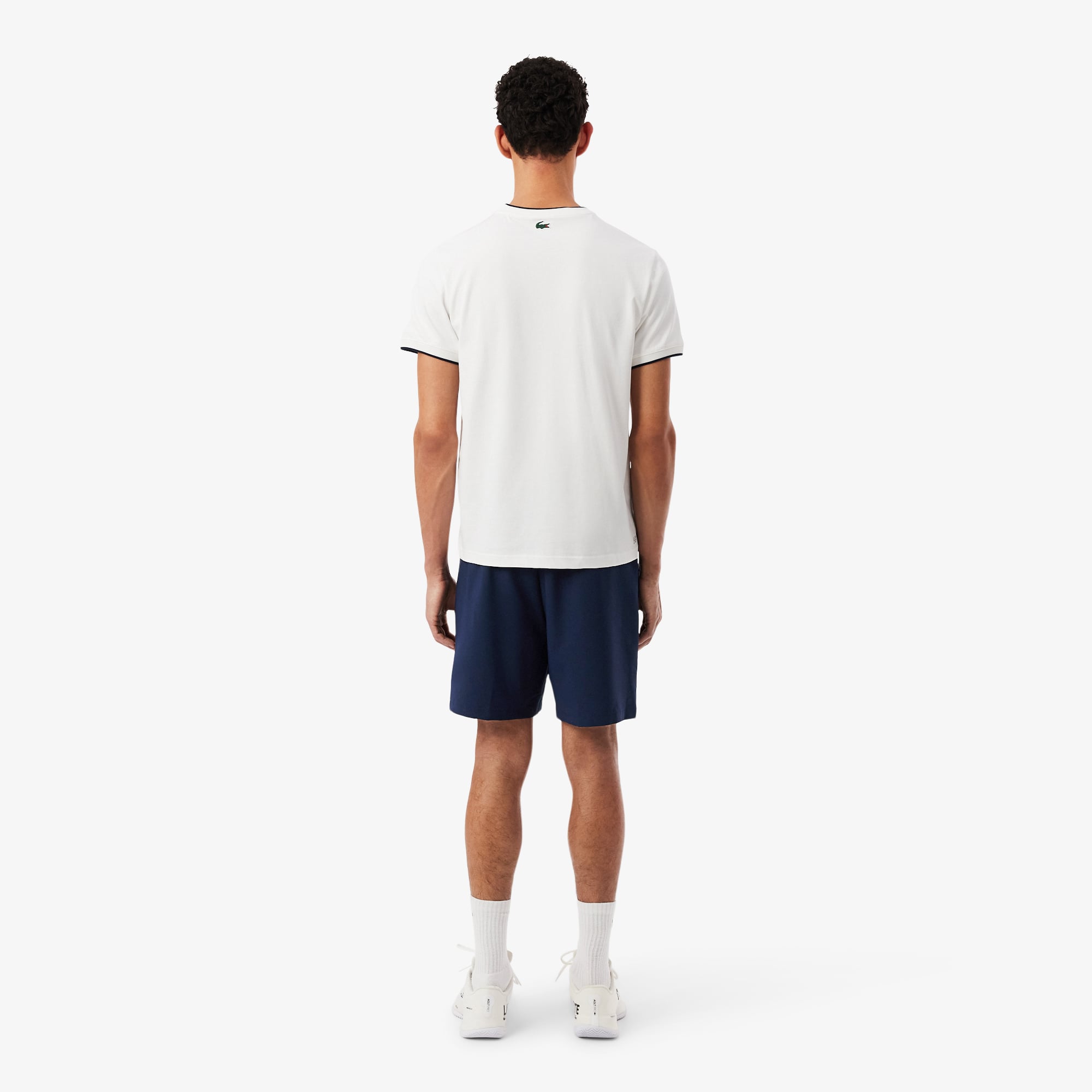 Quần Ngắn Tennis Lacoste Nam Heritage Ống Suông Co Giãn Công Nghệ Thoáng Khí